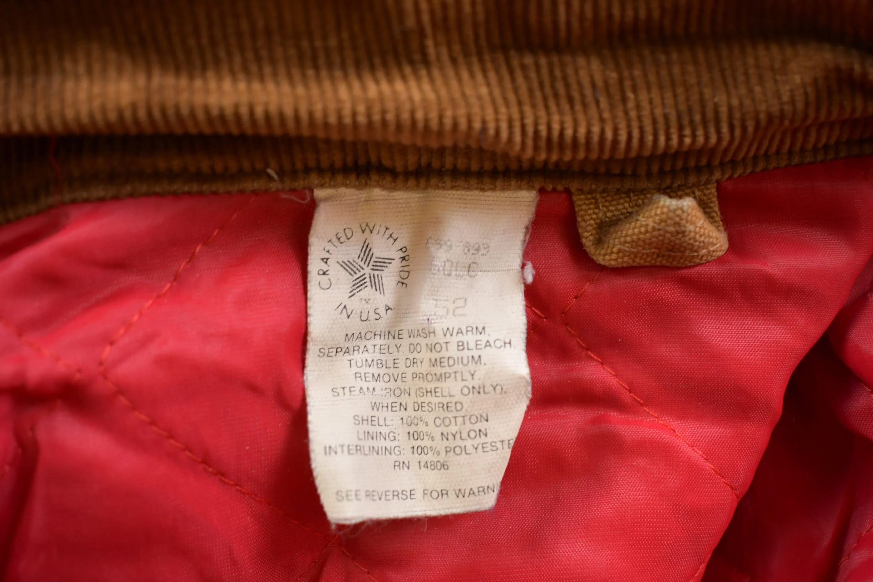 Vintage 1989 Carhartt 100 Years Red Quilt Lined Traditional Coat Hooded Men's 2XL - Image 6