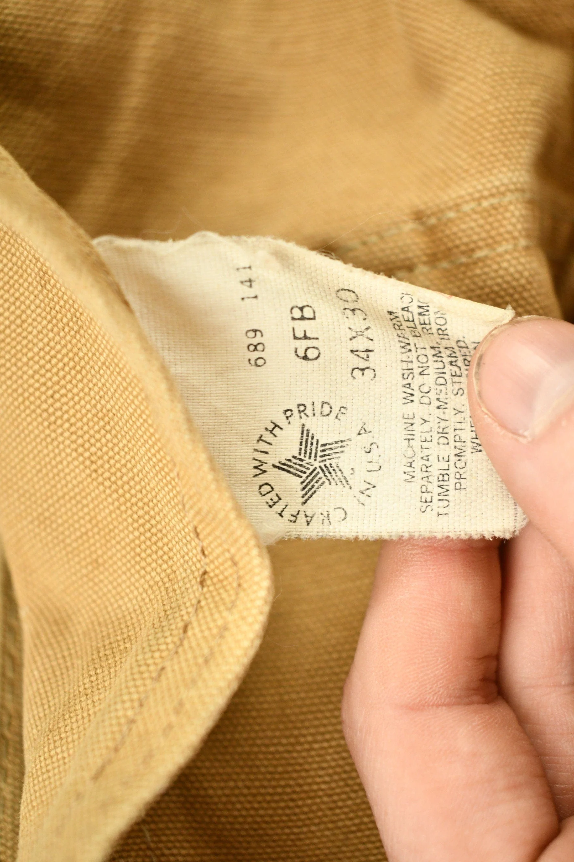 Vintage 1989 Carhartt Overalls Men's 34 x 30 - Image 5