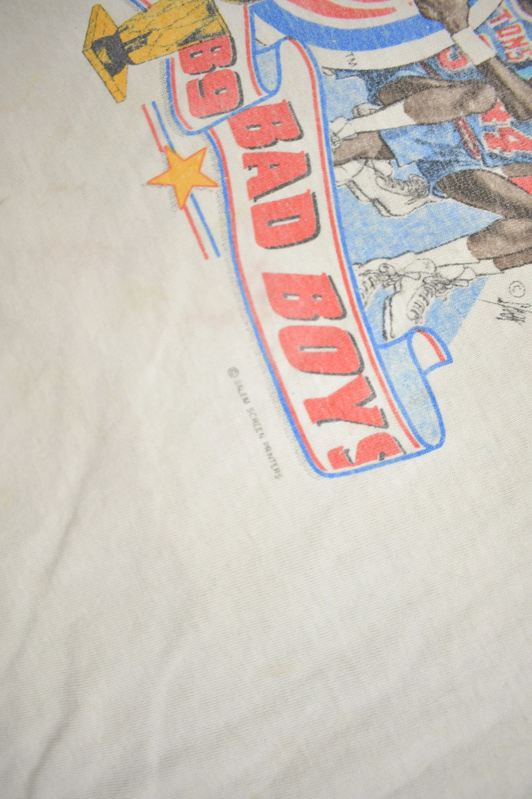 Vintage 1989 Detroit Pistons NBA World Champs Graphic T-Shirt Men's Large - Image 4