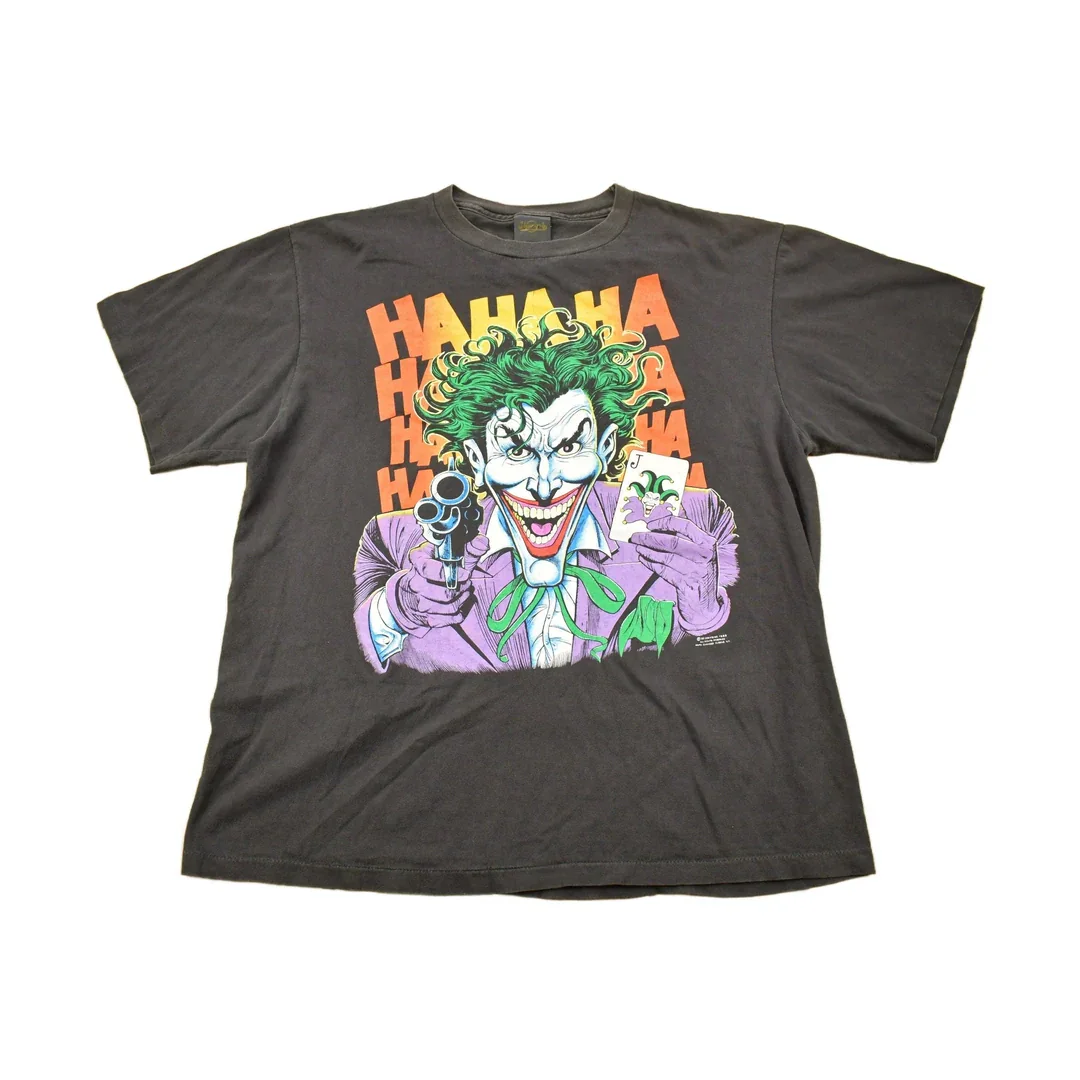 Vintage 1989 Joker DC Comics Batman Promo T-Shirt