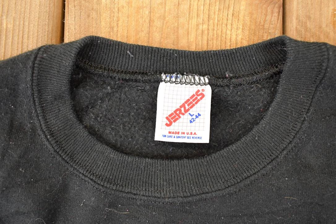 Vintage 1989 Life's A Mountain Not A Beach Graphic Print Crewneck Sweatshirt Men's M - Image 5
