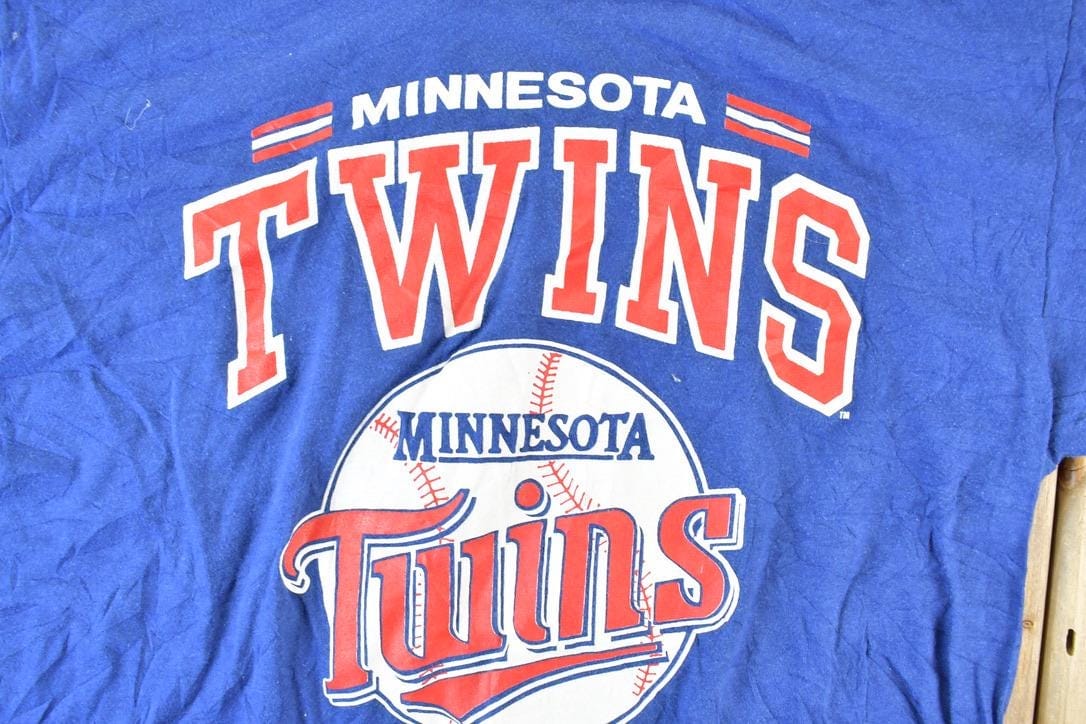 Vintage 1989 Minnesota Twins MLB Graphic T-Shirt Men's L - Image 3
