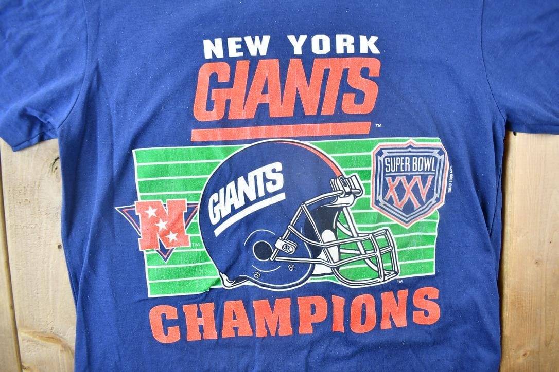 Vintage 1989 New York Giants NFL Super Bowl Champions T-shirt Men's Large - Image 3
