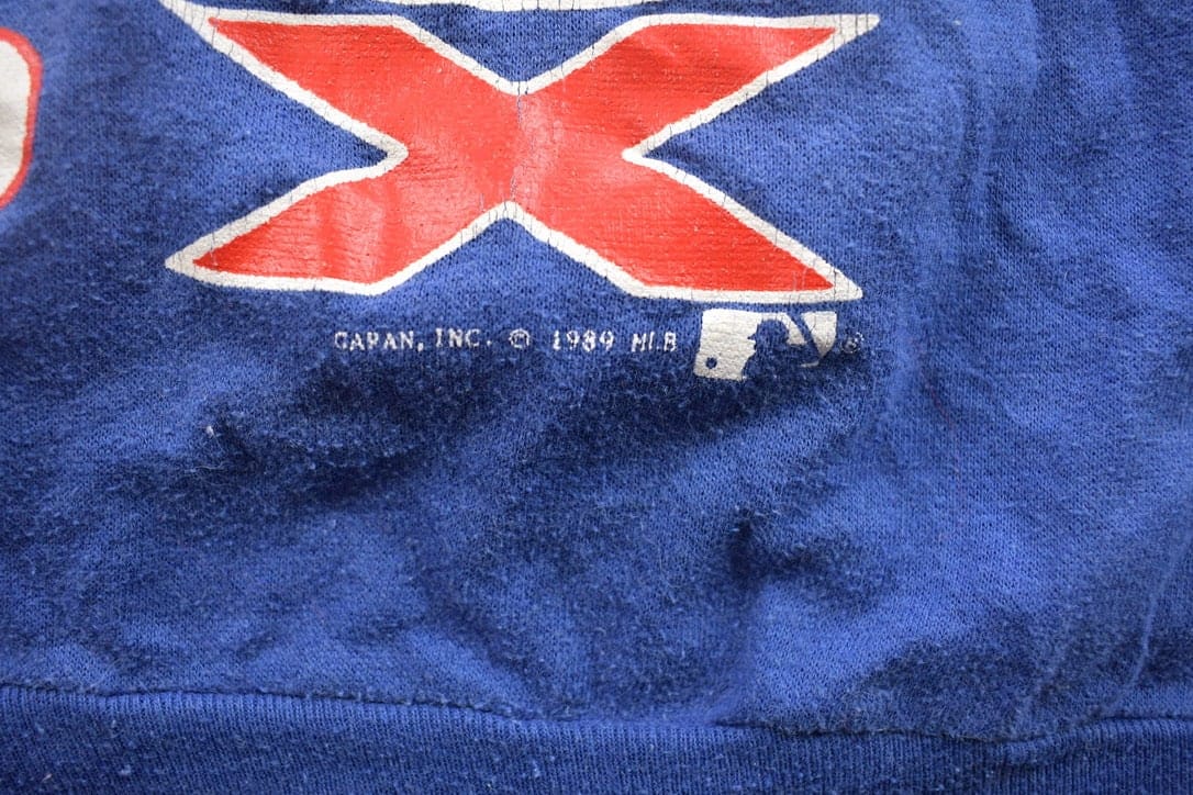 Vintage 1989 Raglan Chicago White Sox MLB graphic T Shirt Men's Large - Image 4