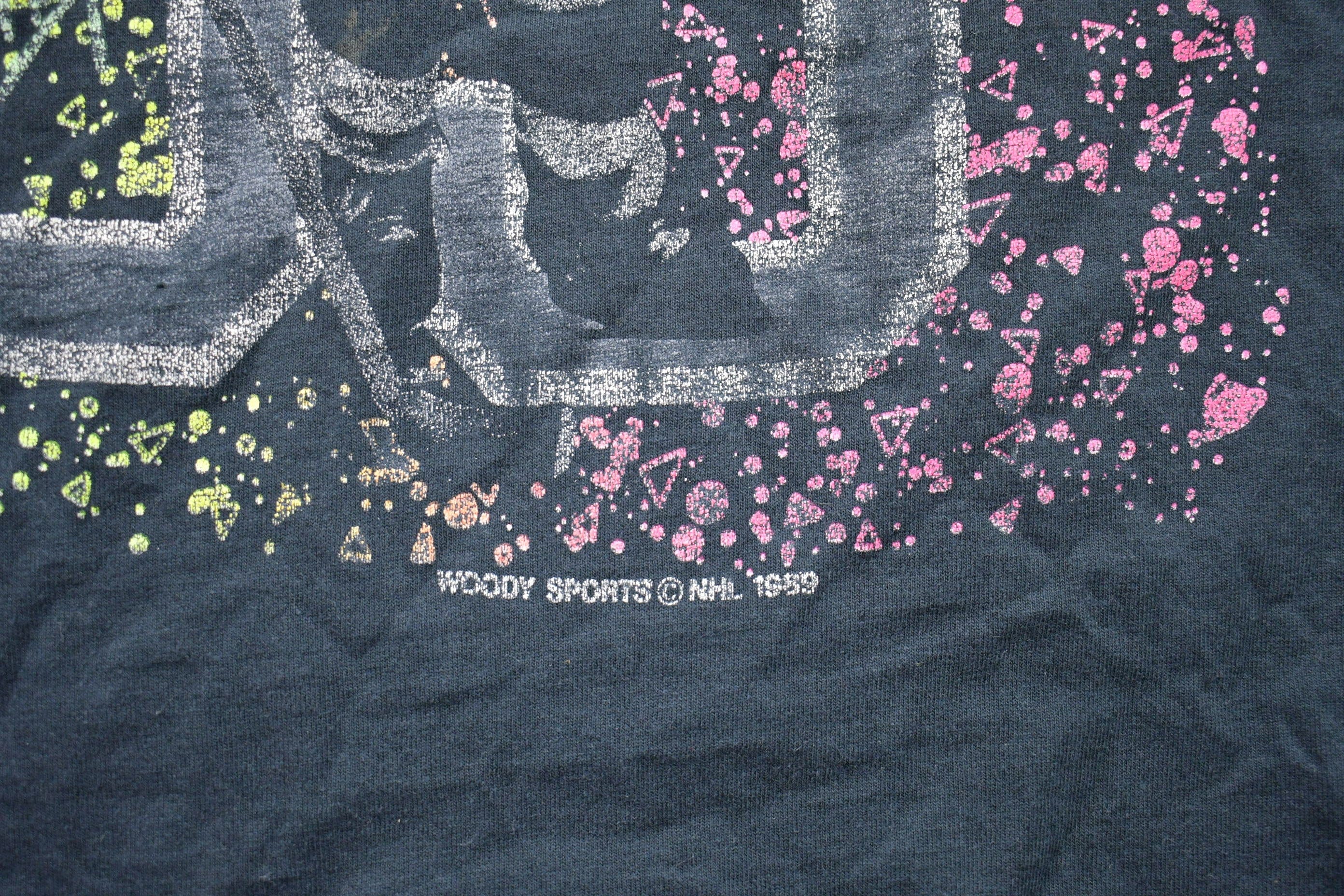 Vintage 1989 The Great Wayne Gretzky Graphic T-Shirt Men's XS - Image 3