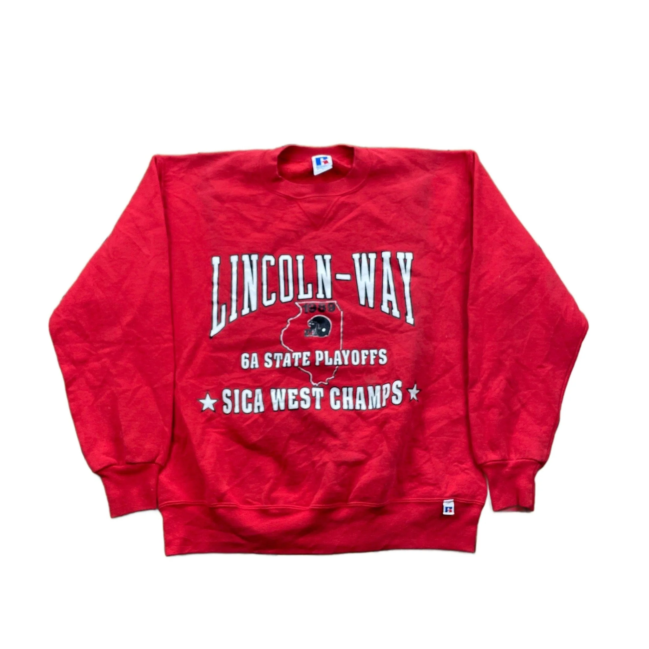 Vintage 1989 University of Lincoln Way Crewneck Men's Large