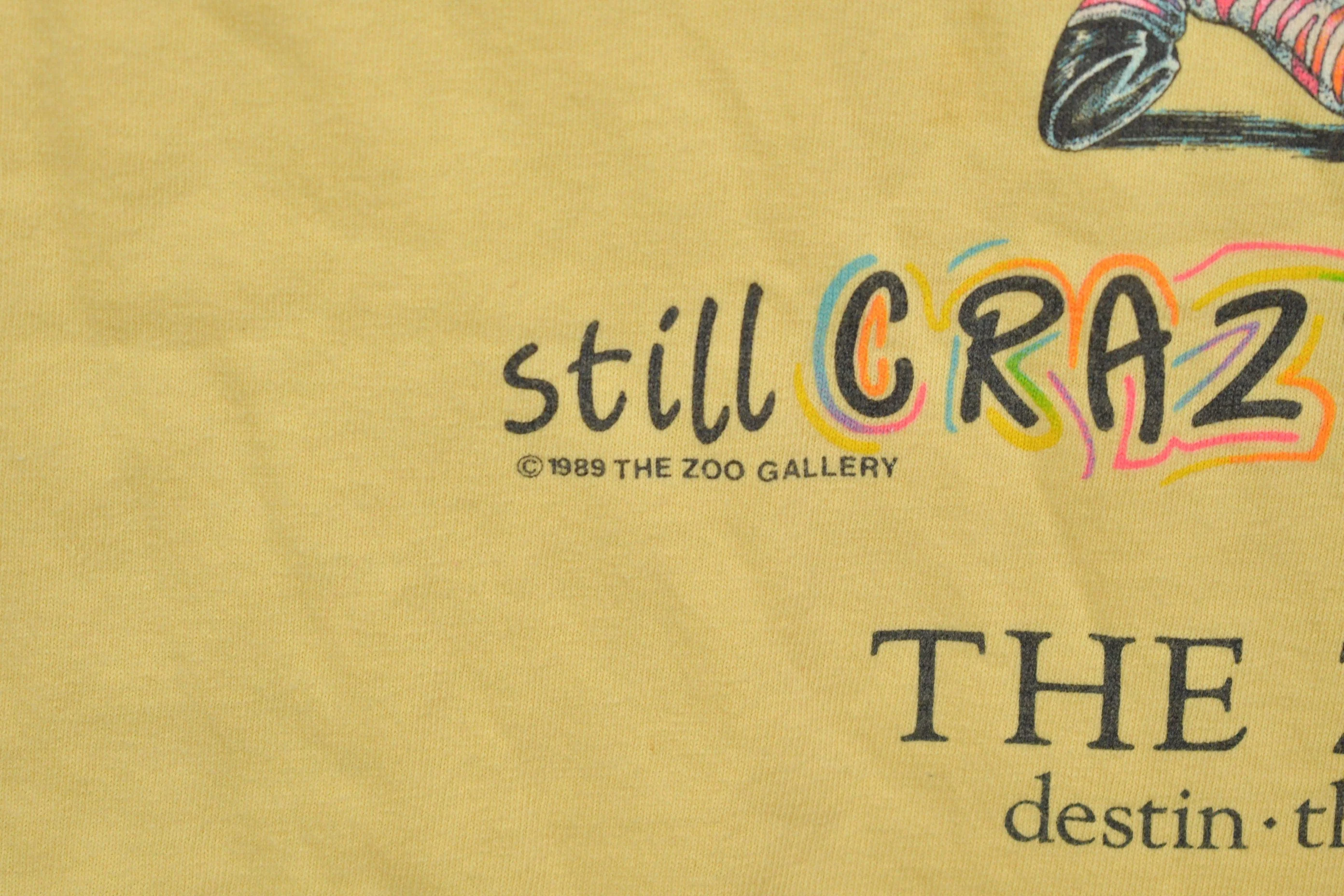 Vintage 1989 Zoo Gallery Zebra Florida T-Shirt Men's Large - Image 5