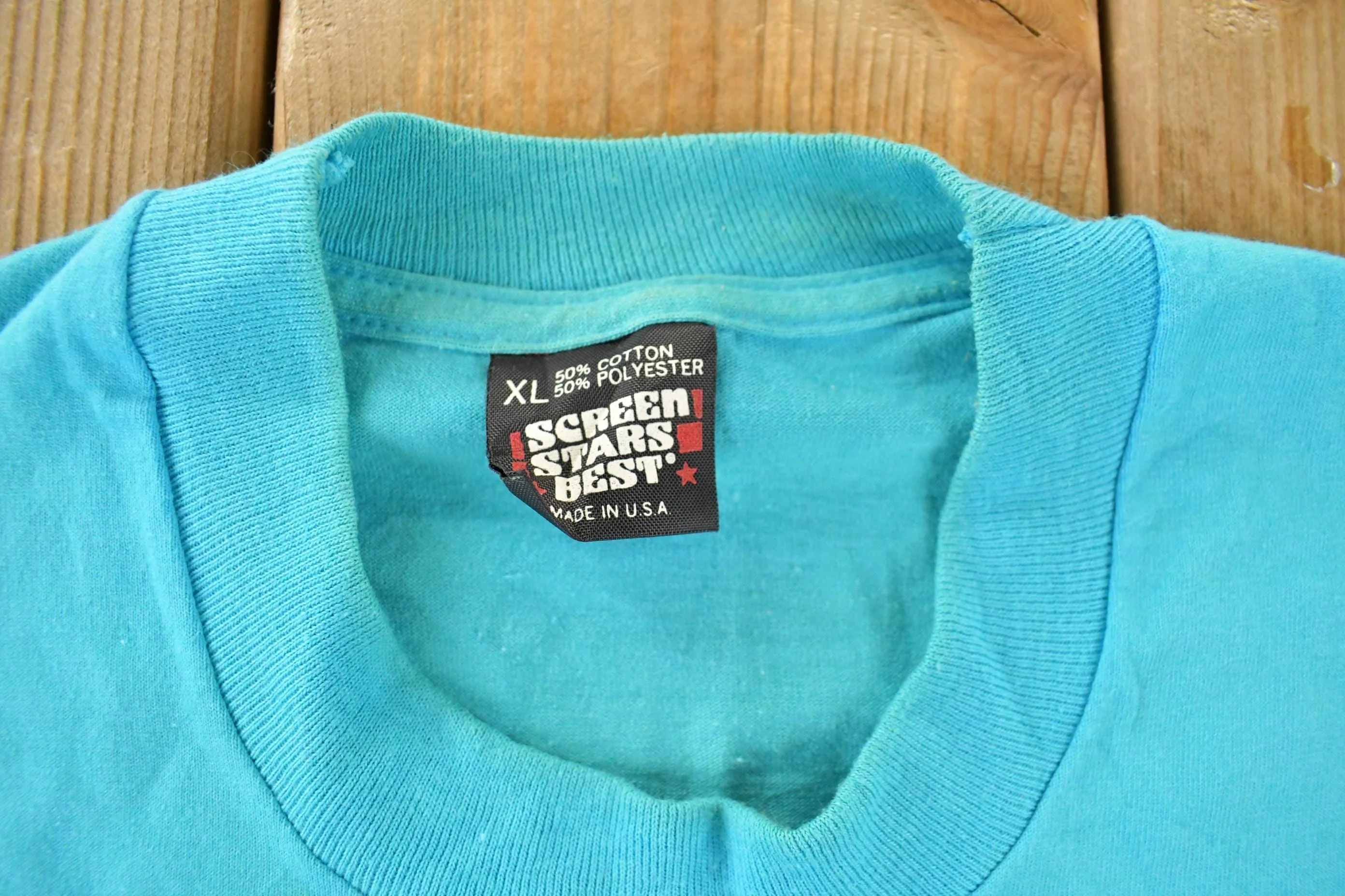 Vintage 1990 Country Fest Music Fair Graphic T-Shirt Men's Large - Image 5
