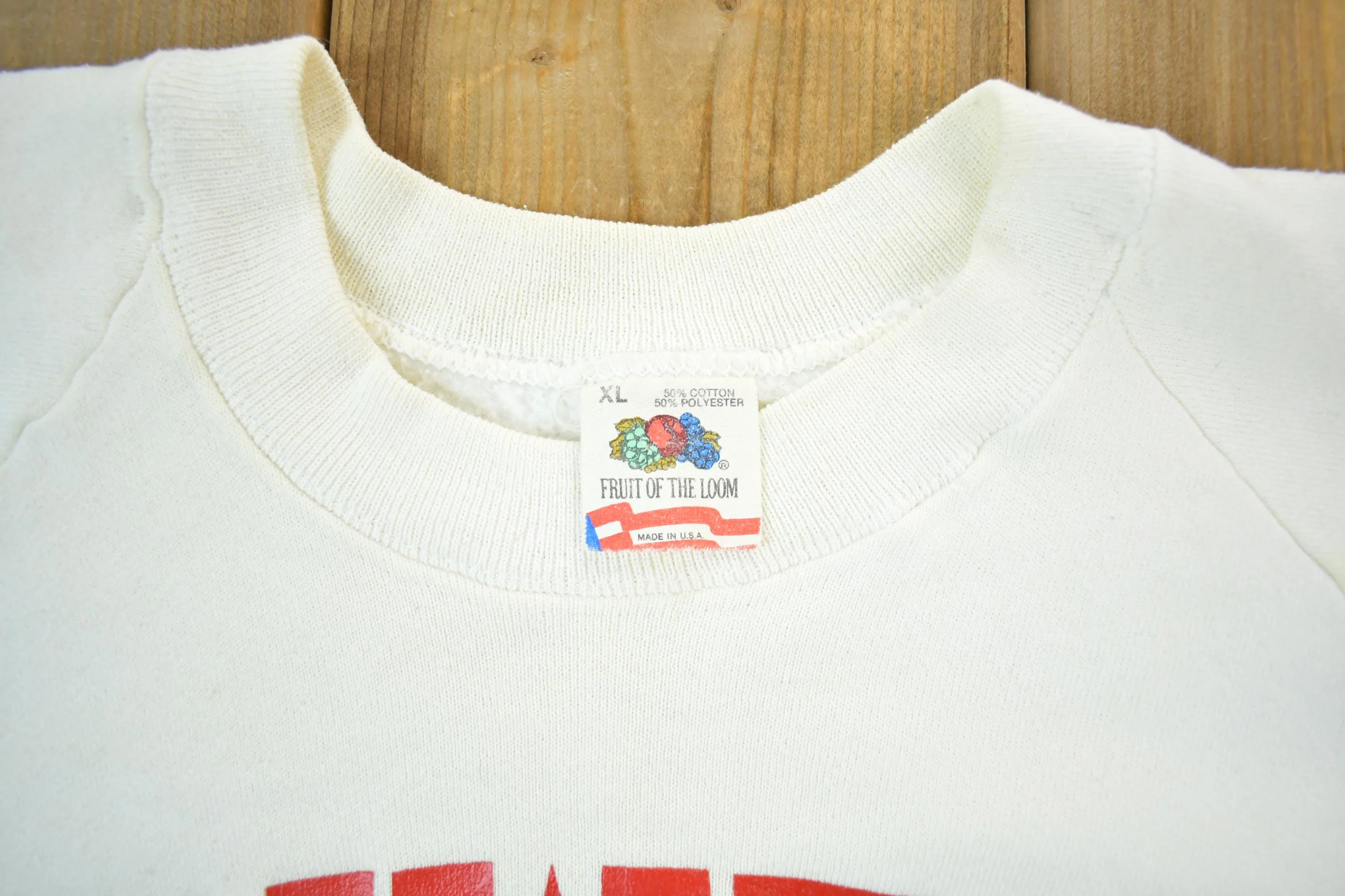Vintage 1990 NYWTFL A Champions University Collegiate Crewneck Men's XL - Image 3