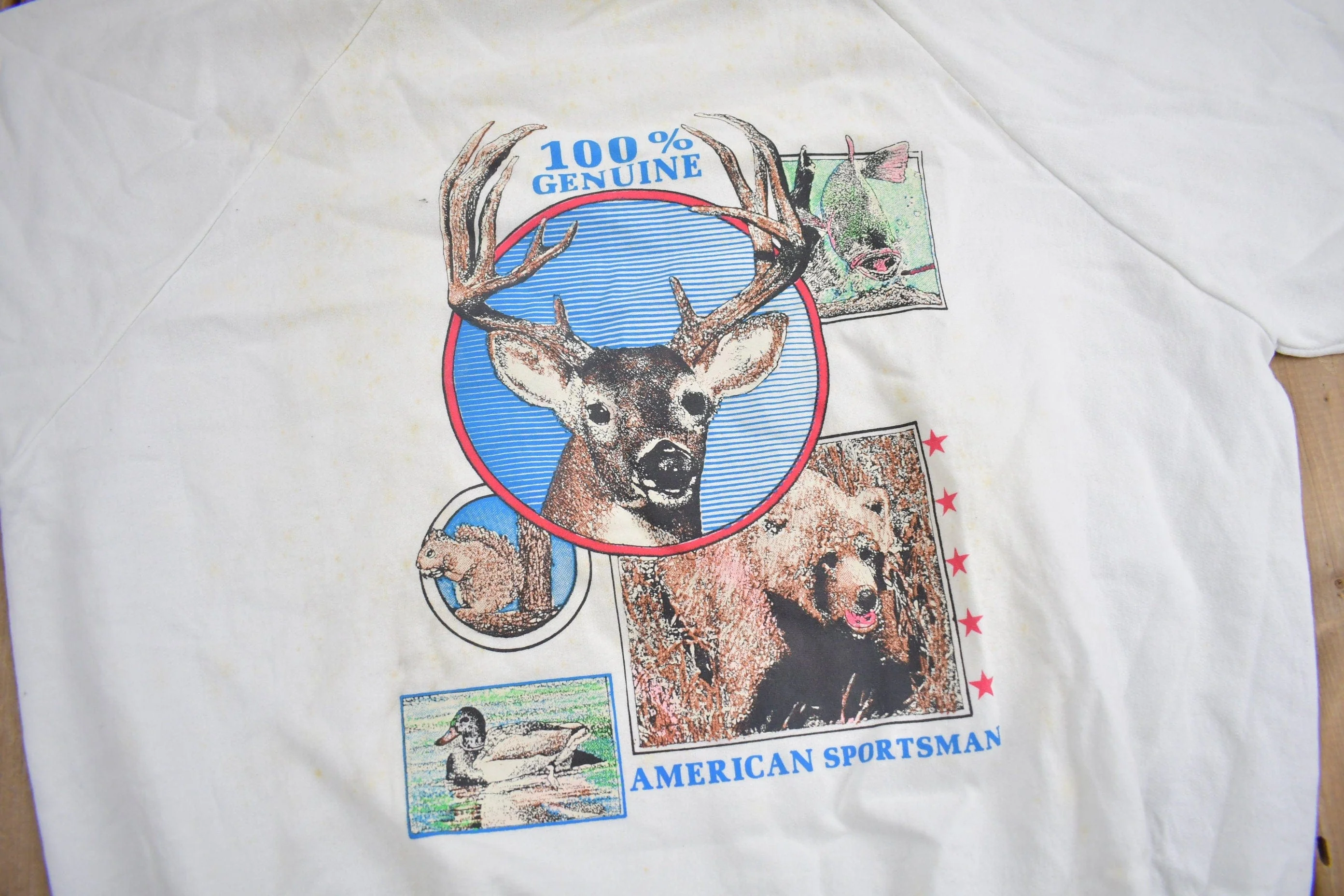 Vintage 1990s 100% Genuine American Sportsman Crewneck Men's Large - Image 3