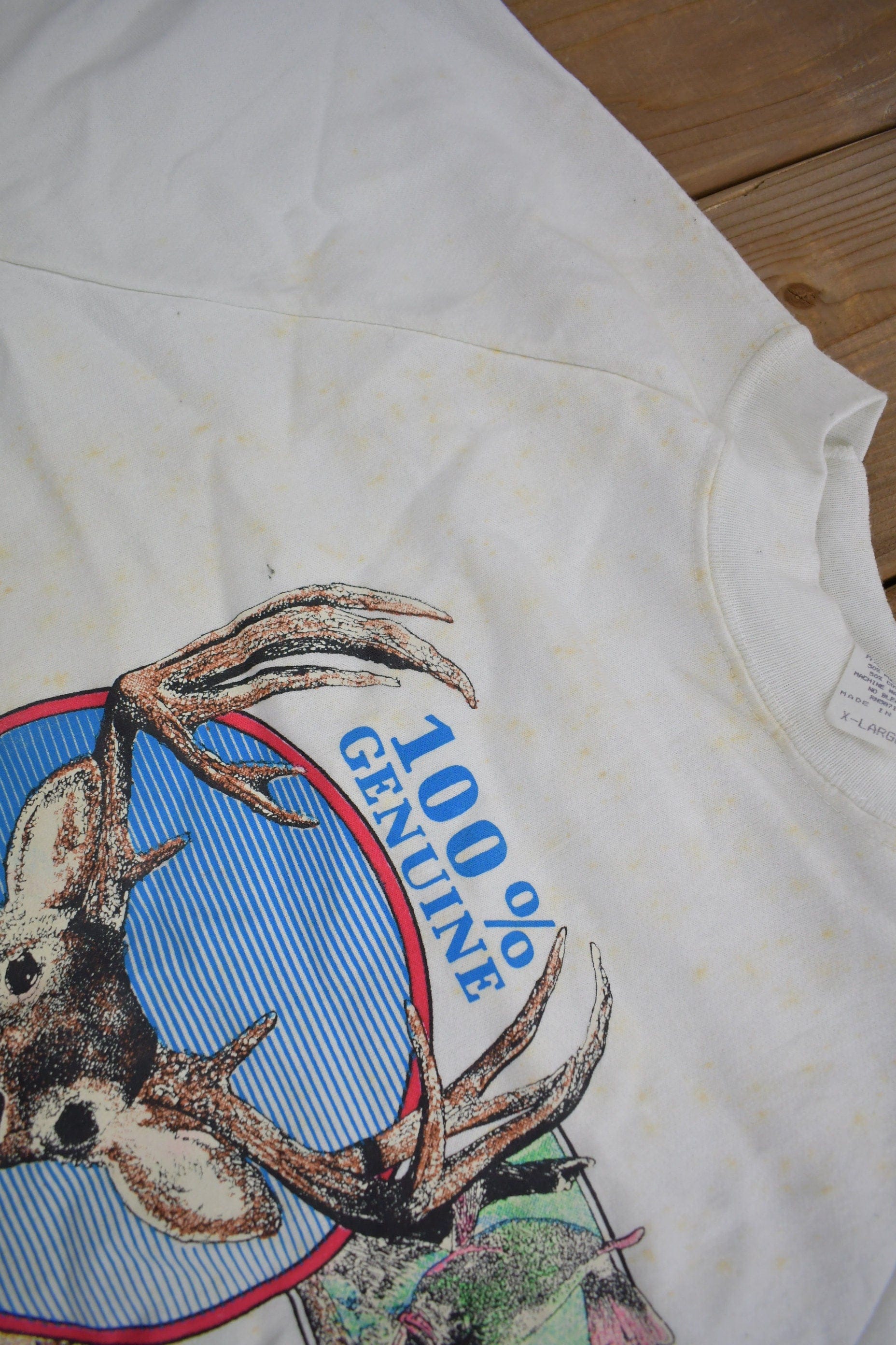 Vintage 1990s 100% Genuine American Sportsman Crewneck Men's Large - Image 4