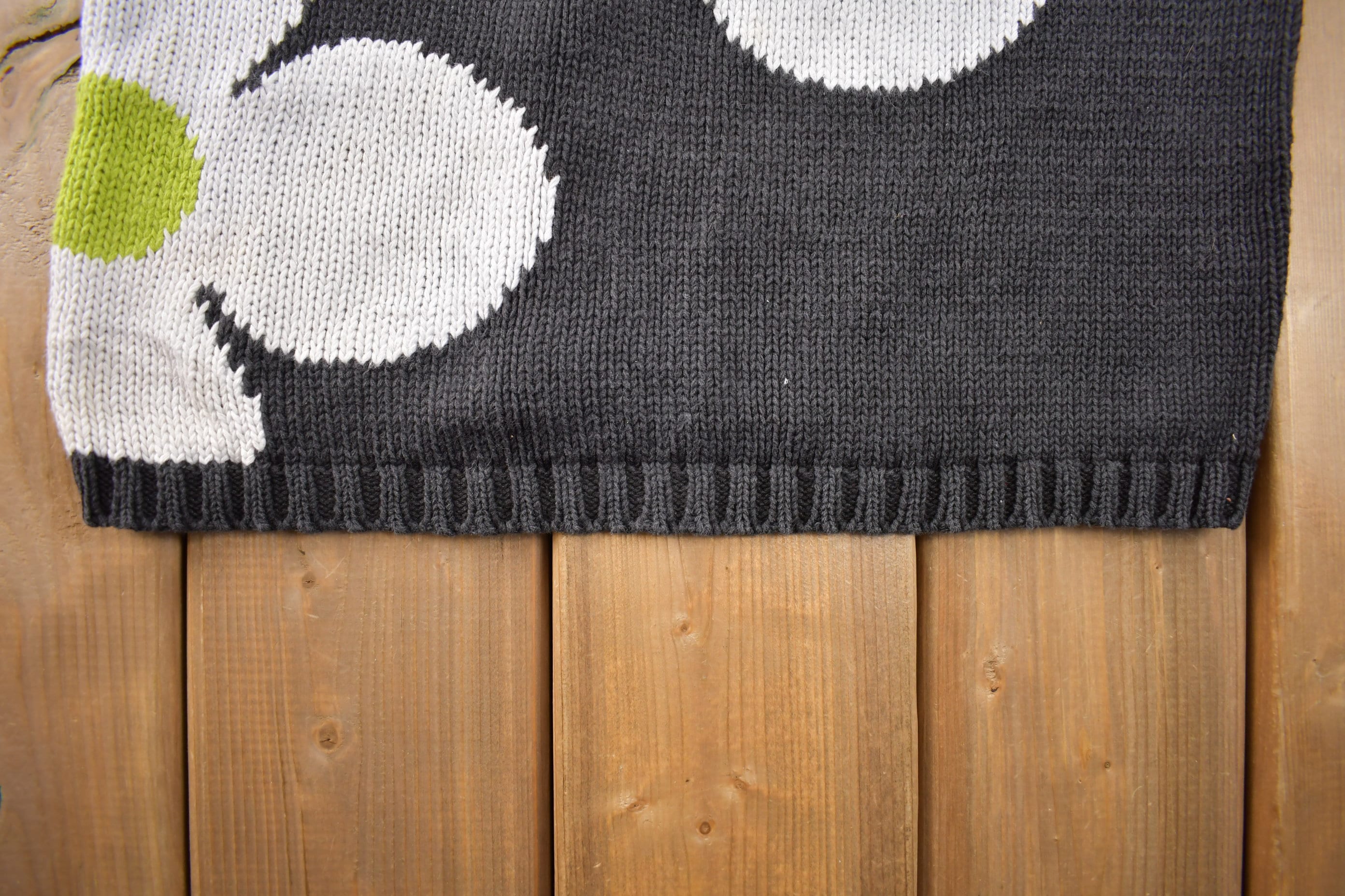 Vintage 1990s 100% Pinwheels Wool Knit Sweater - Image 6