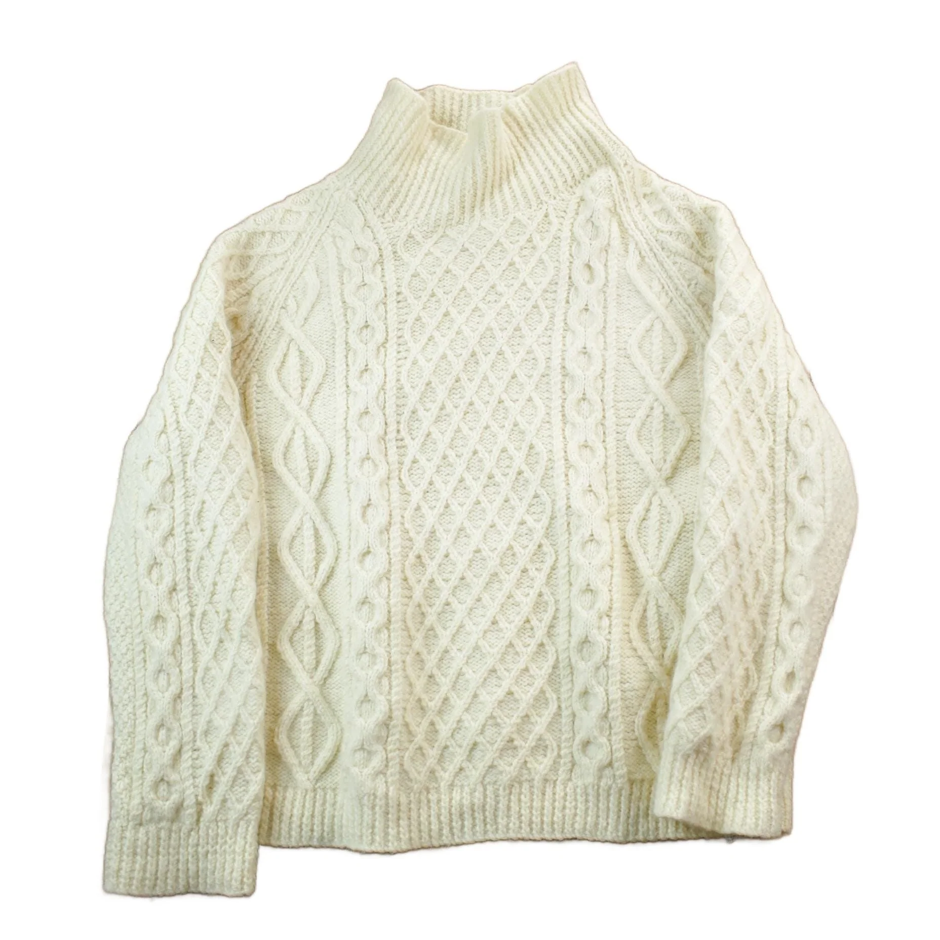 Vintage 1990s 100% Wool Cable Knit Sweater Men's XL