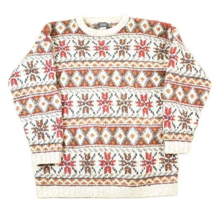 Vintage 1990s 100% Wool Knit Sweater Men's Large