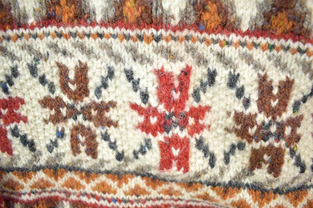 Vintage 1990s 100% Wool Knit Sweater Men's Large - Image 4