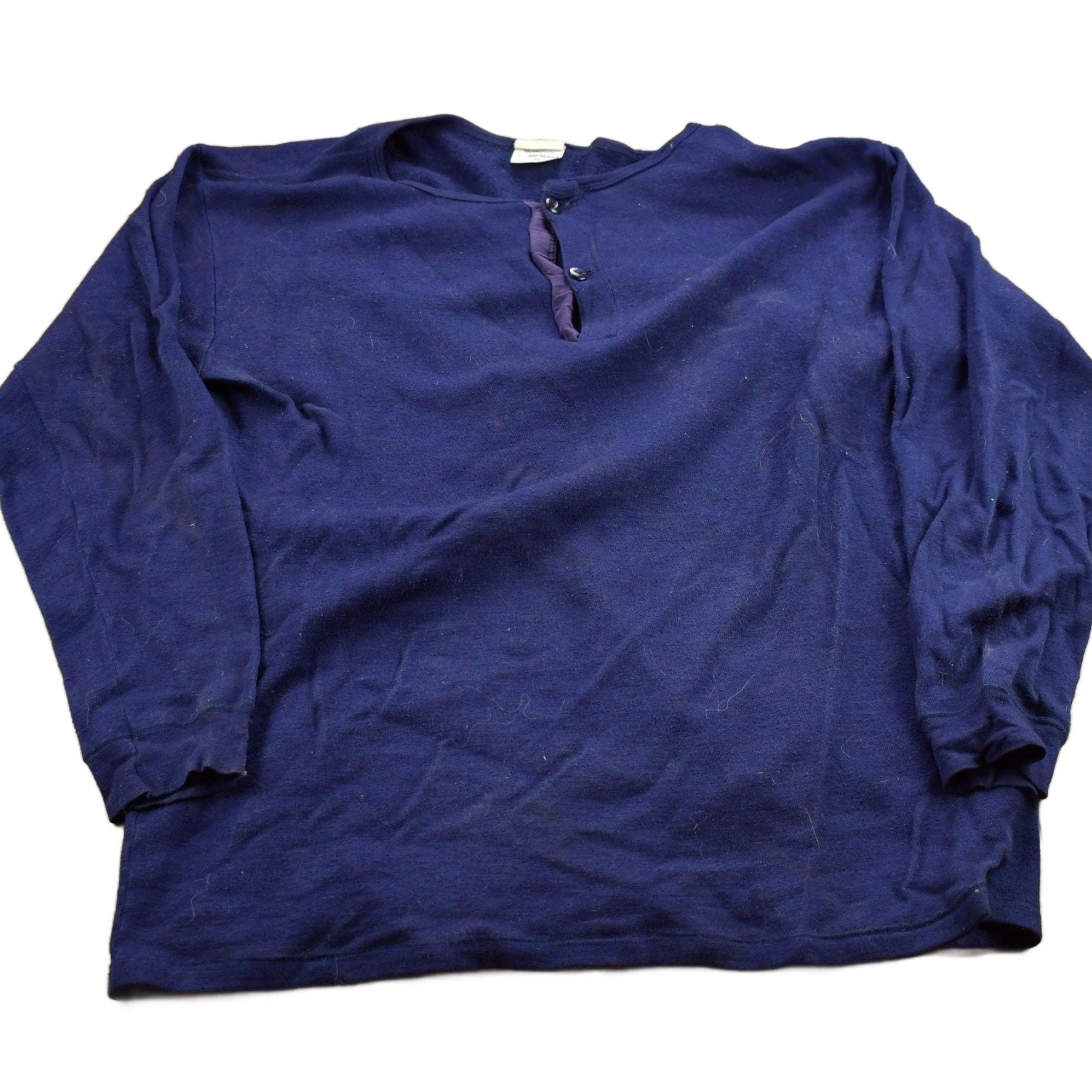 Vintage 1990s 100% Worsted Spun Polypropylene Meraklon Blank Sweatshirt Men's Large