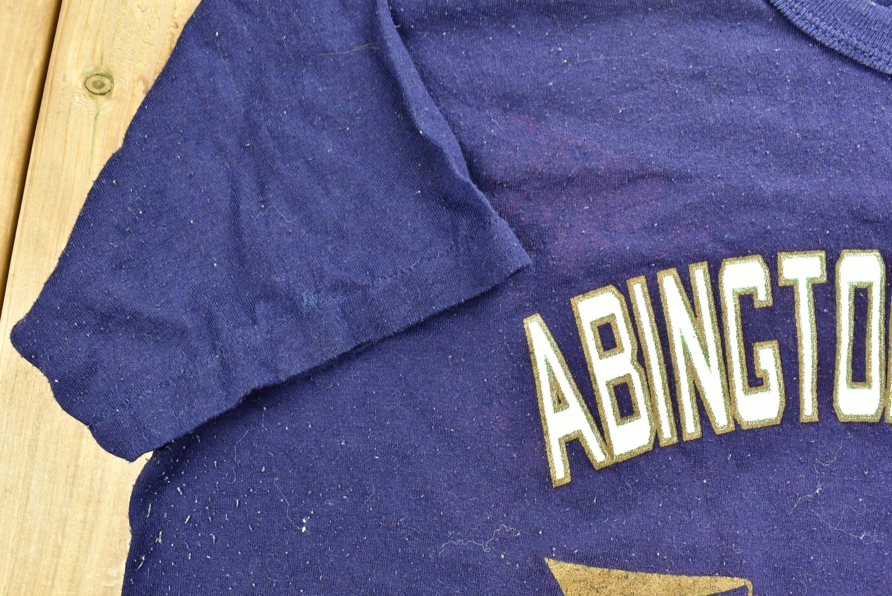 Vintage 1990s Abington Heights Highschool Academic Team Collegiate T-Shirt Men's Large - Image 3