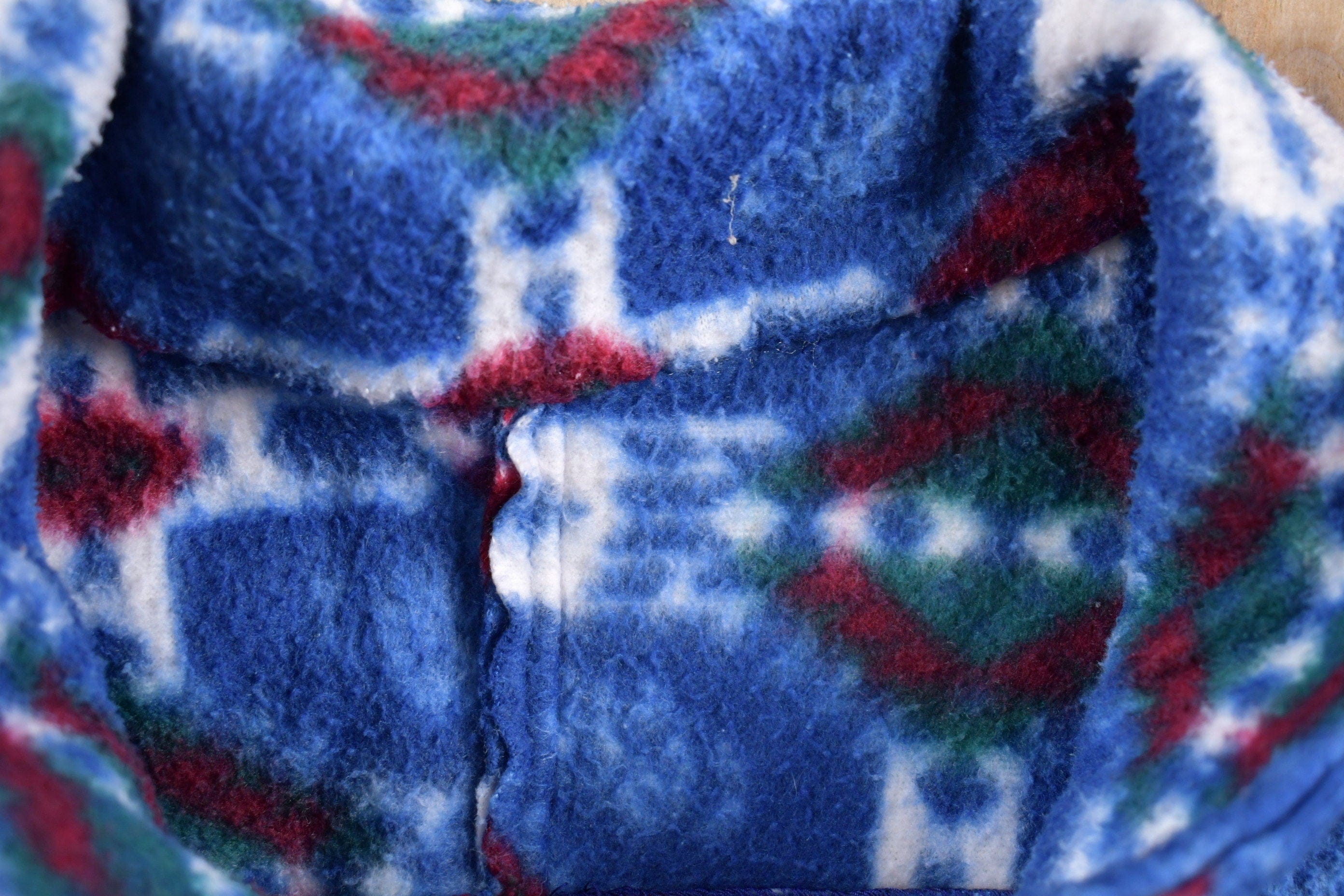 Vintage 1990s Abstract Design Full Zip Fleece Sweater Sportswear Men's 2XL - Image 4