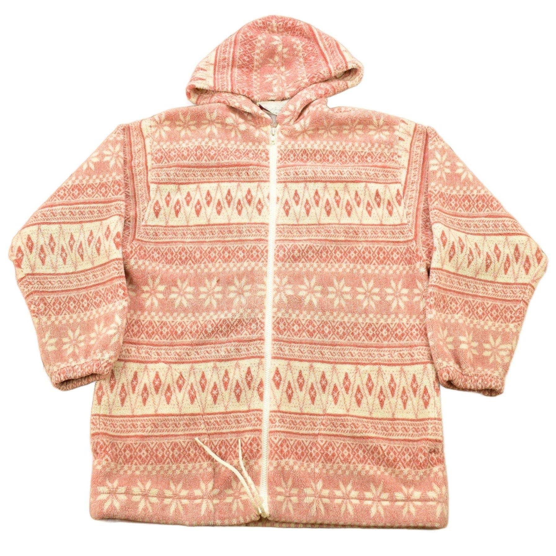 Vintage 1990s Active Stuff All Over Pattern Fleece Sweater Men's Medium