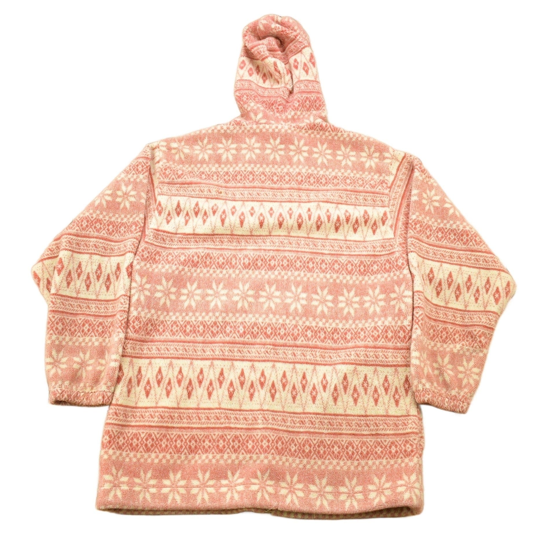 Vintage 1990s Active Stuff All Over Pattern Fleece Sweater Men's Medium - Image 2