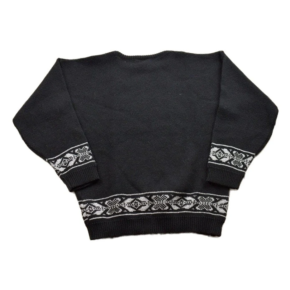 Vintage 1990s Adele Knitted Crewneck Sweater Men's Medium - Image 2