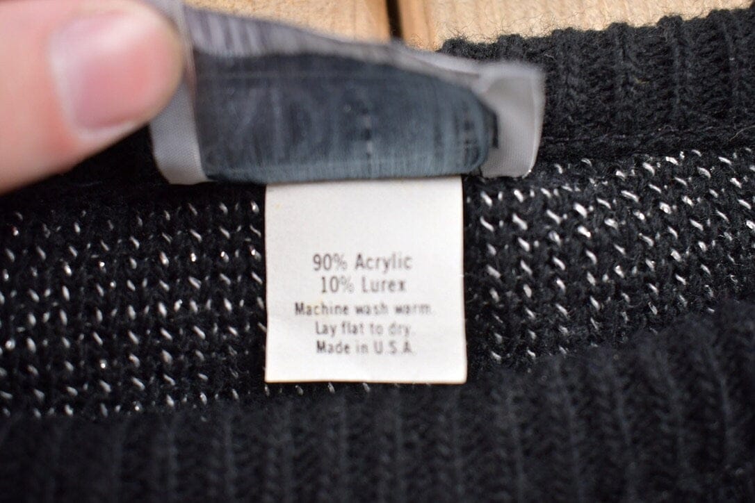 Vintage 1990s Adele Knitted Crewneck Sweater Men's Medium - Image 3