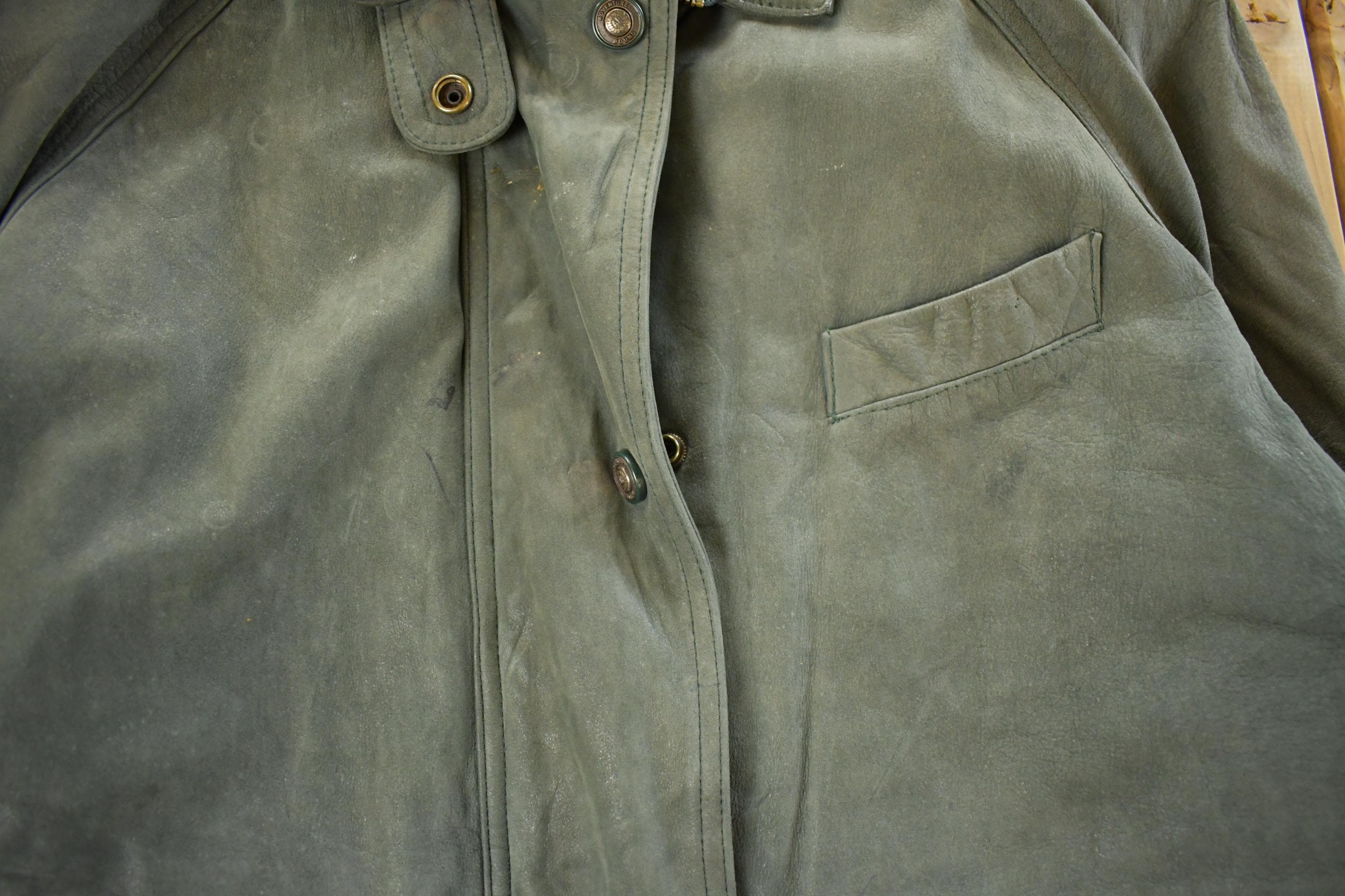 Vintage 1990s Adventure Bound Leather Trench Coat Men's Large - Image 3