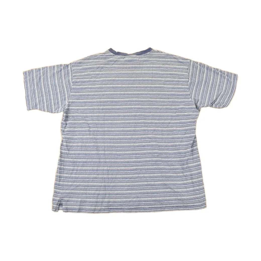 Vintage 1990s Aeropostale Skateboarding Striped Grunge T-Shirt Men's L - Image 2