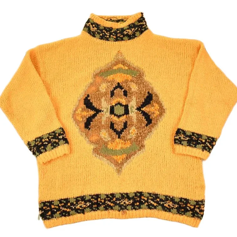 Vintage 1990s Agatha Kelsey Knit Turtleneck Sweater Women's XL