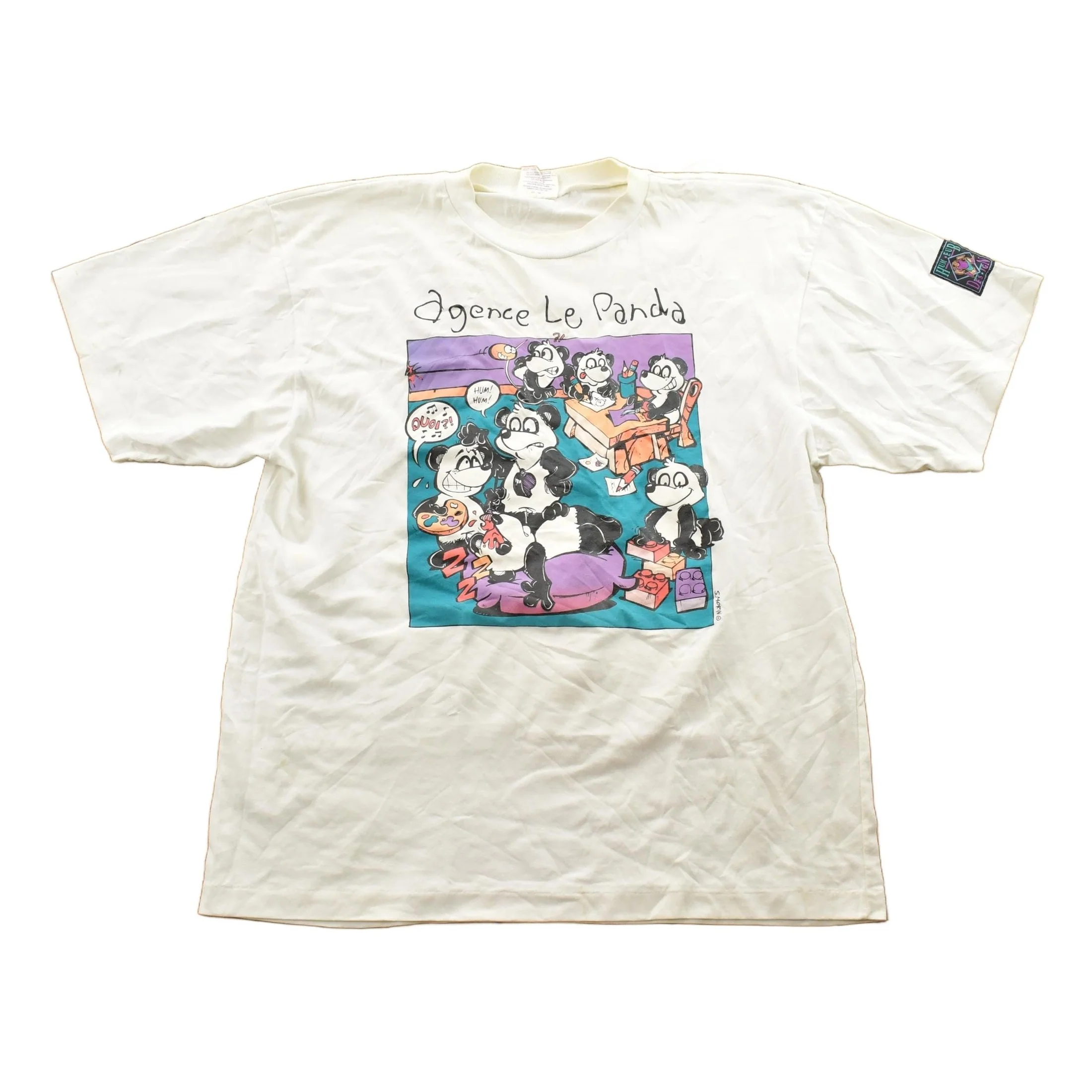 Vintage 1990s Agence Le Panda Graphic T-Shirt Men's L