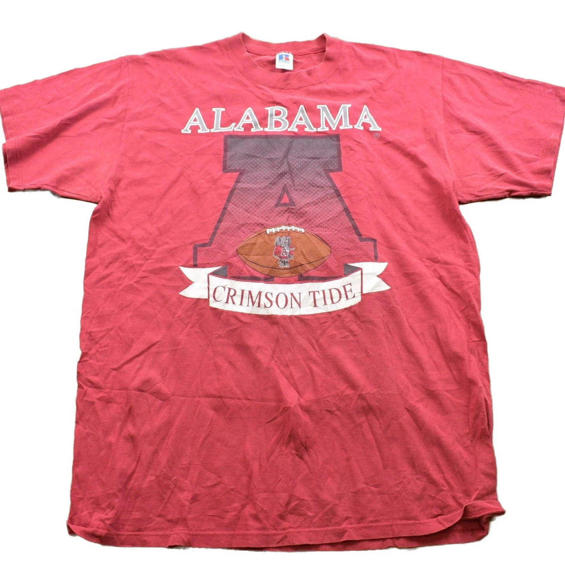 Vintage 1990s Alabama Crimson Tide Russell Athletic Collegiate T-Shirt Men's XL