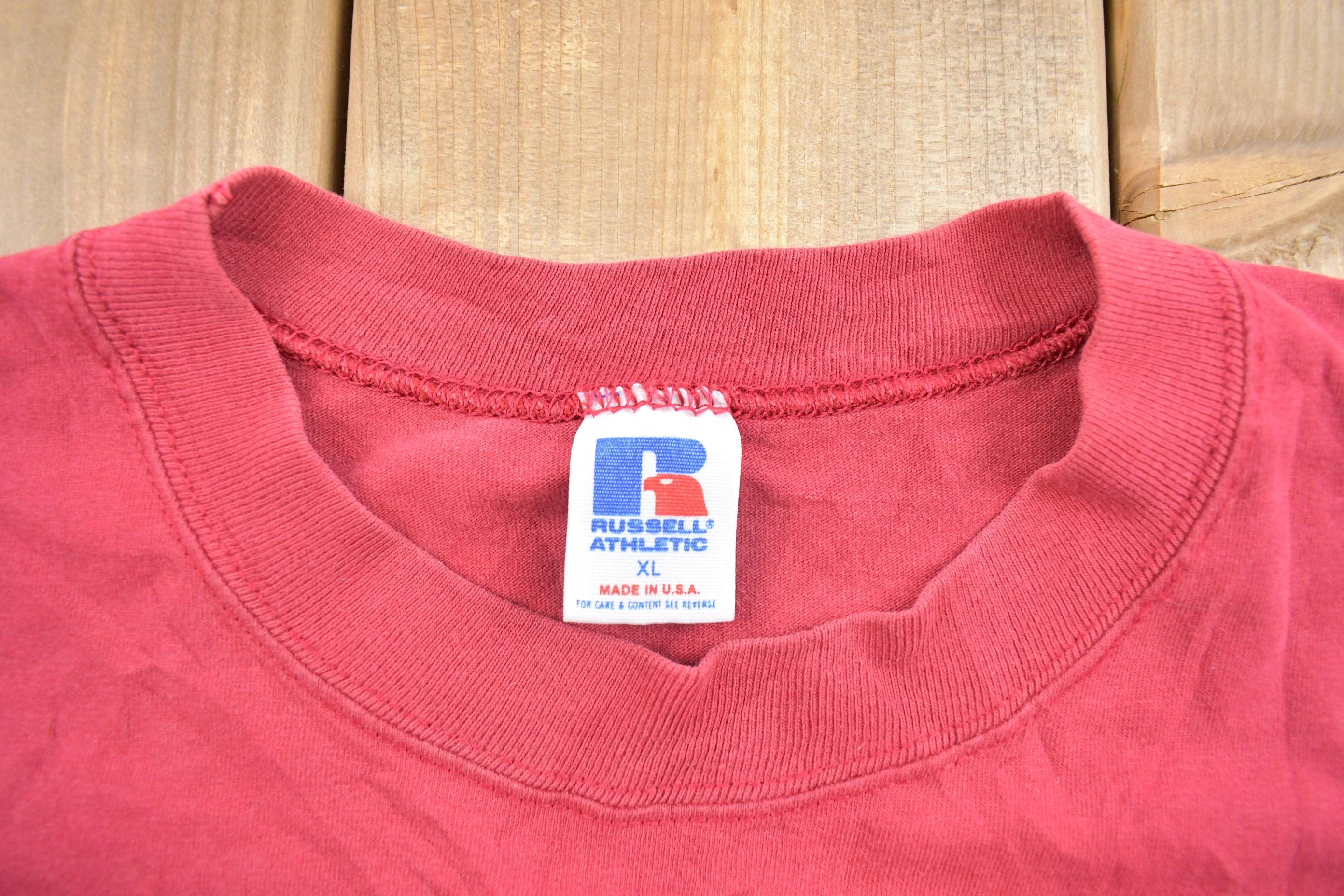 Vintage 1990s Alabama Crimson Tide Russell Athletic Collegiate T-Shirt Men's XL - Image 4