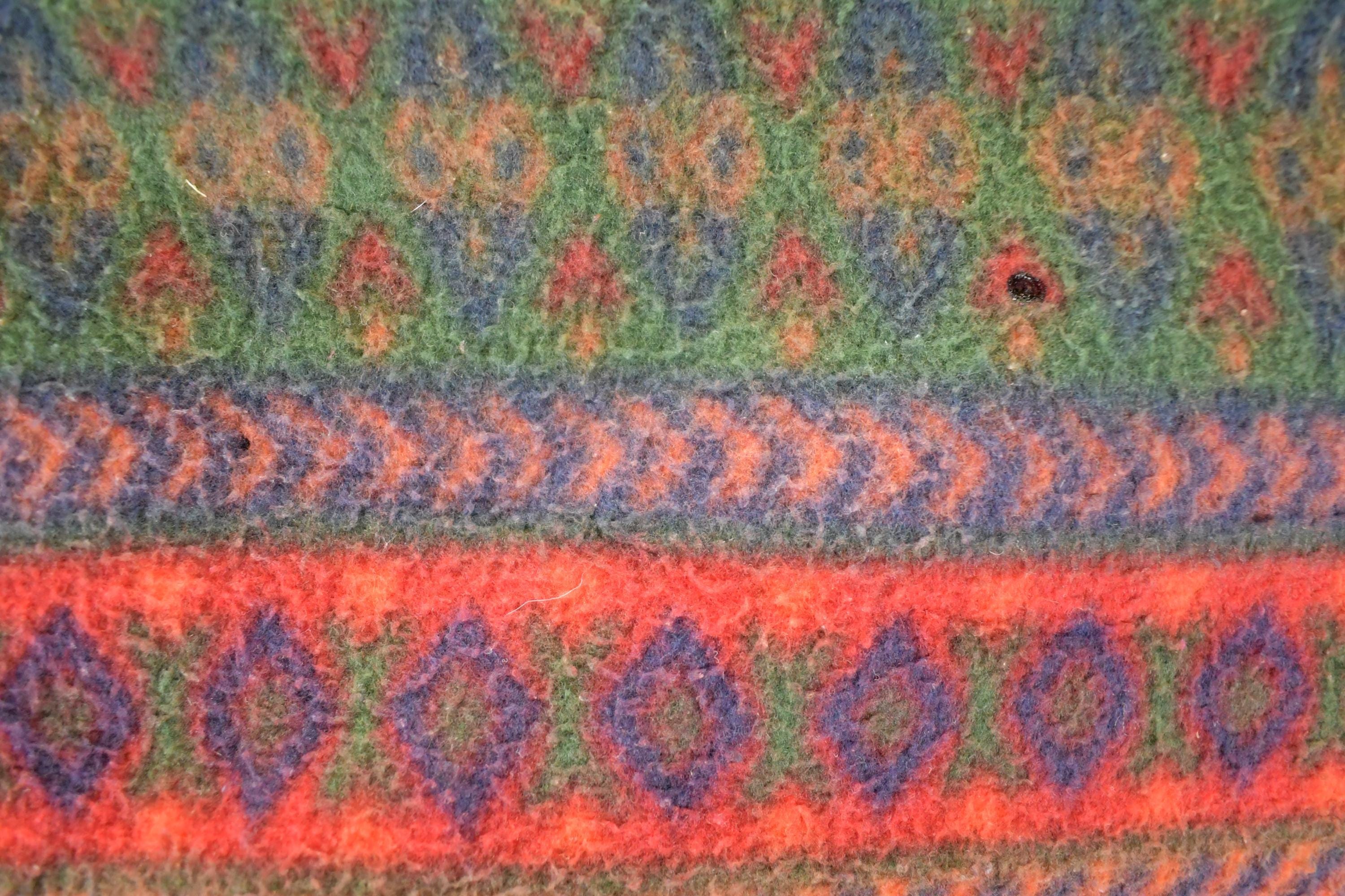 Vintage 1990s Alaska Arctic Image Fleece Outdoorsman Quarter Button Holiday Sweater Men's XL - Image 4