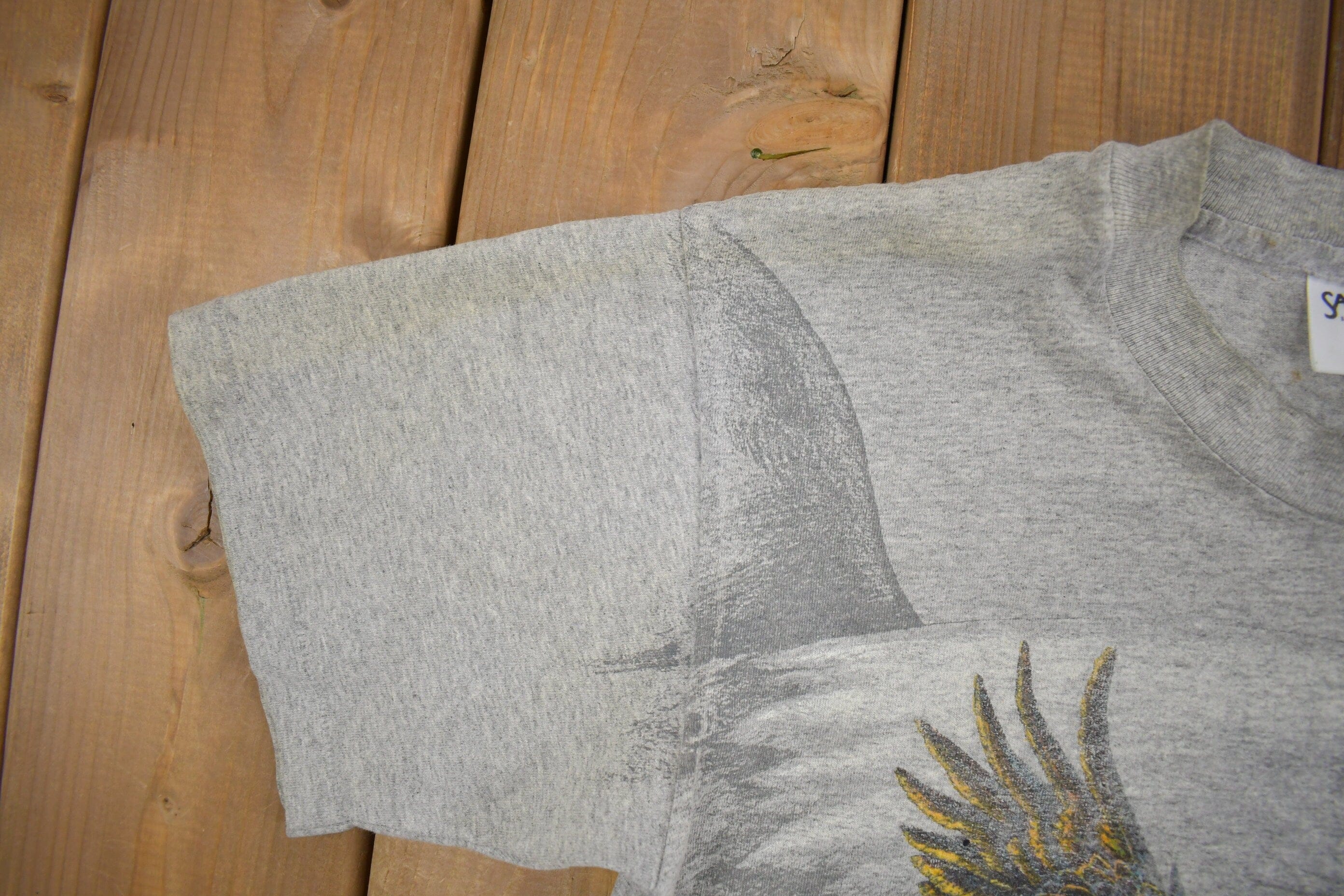 Vintage 1990s Alaska Bald Eagle Graphic T-Shirt Men's M - Image 5