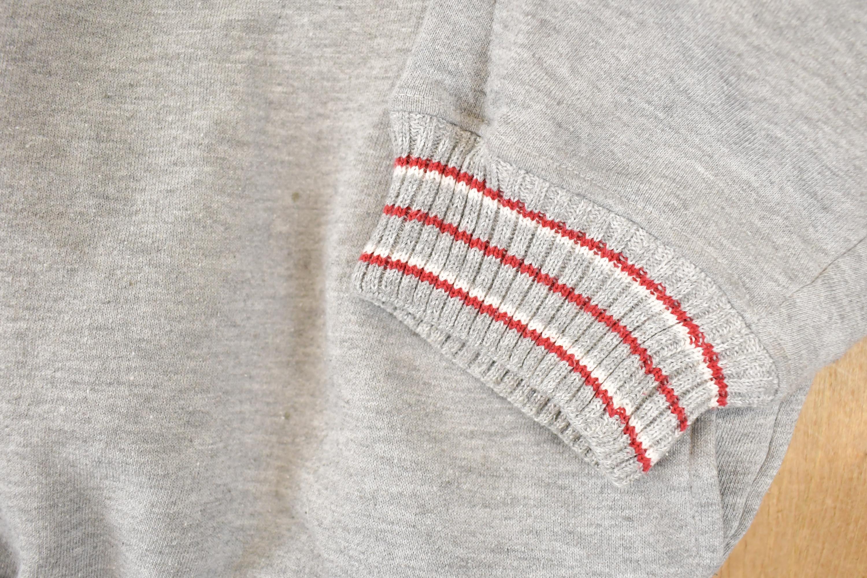 Vintage 1990s Alaska Wilderness Graphic Print Collared Heavyweight Sweatshirt Men's L - Image 4