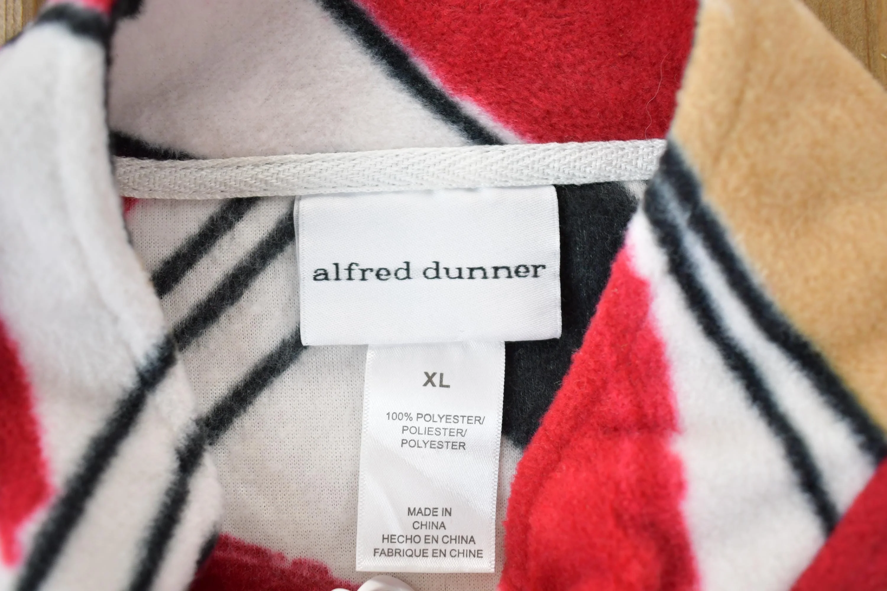 Vintage 1990s Alfred Dunner Fleece Sweater Men's XL - Image 3