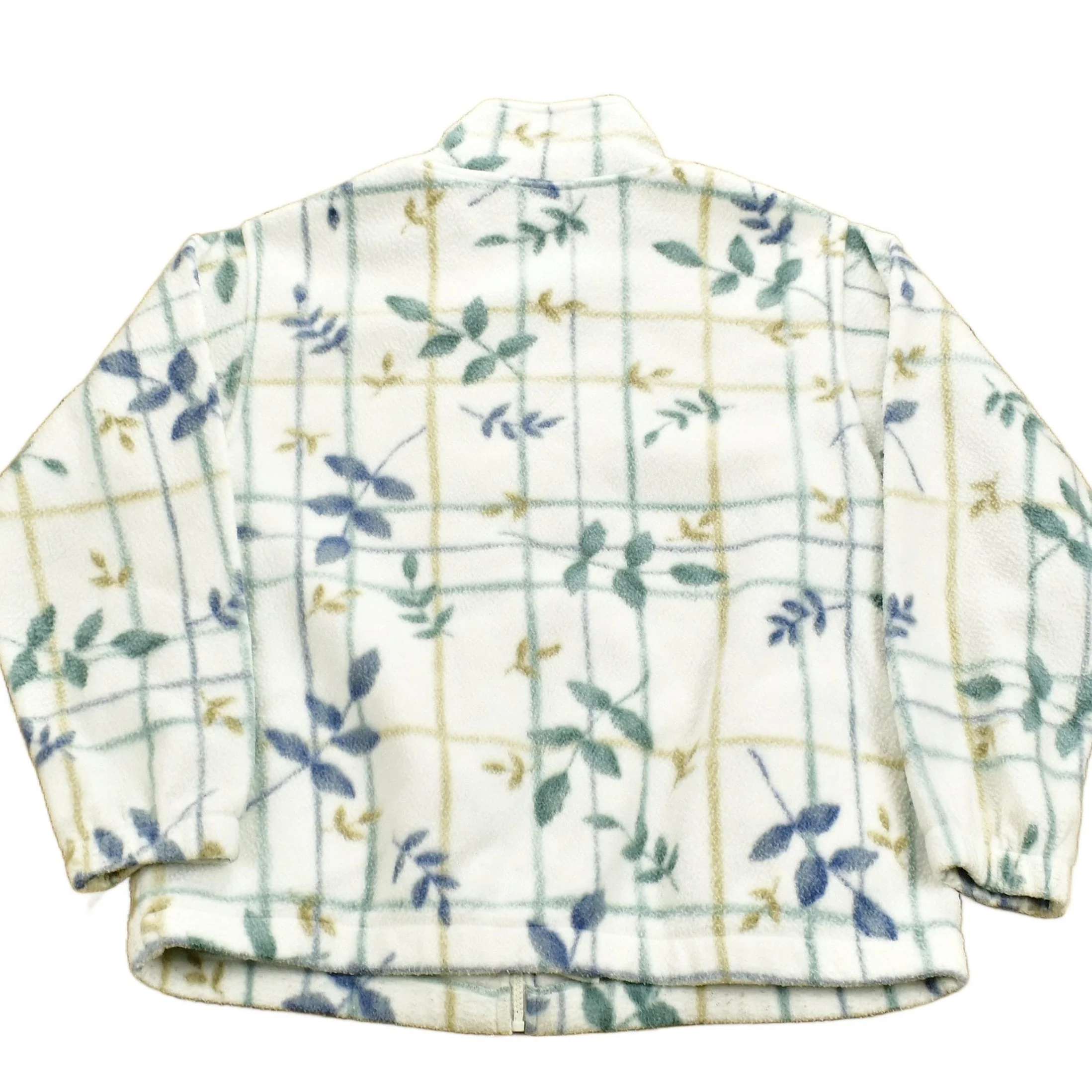 Vintage 1990s Alfred Dunner Flower Graphic Fleece Sweater Men's Medium - Image 2
