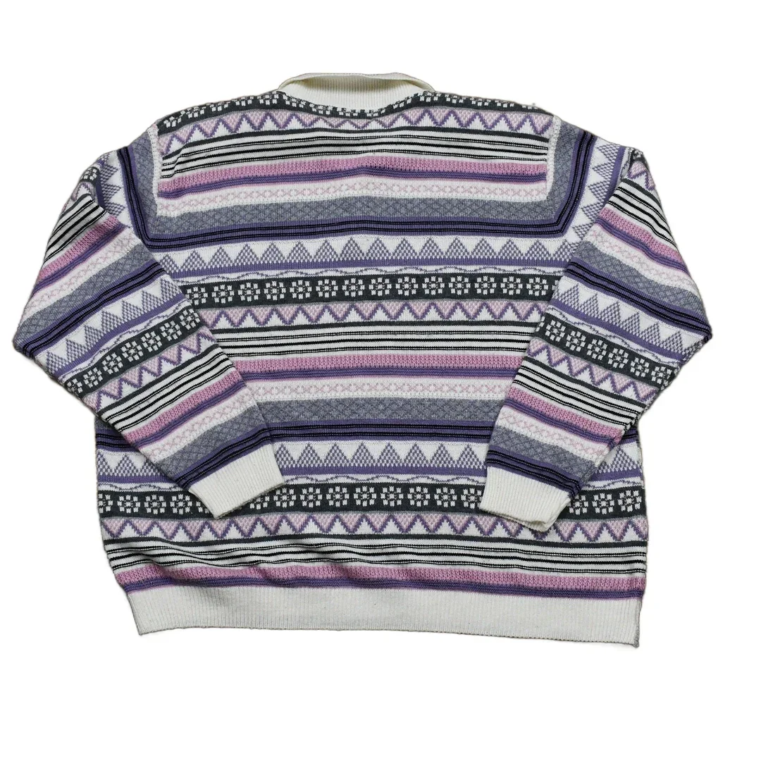 Vintage 1990s Alfred Dunner Womans Collared Knit Sweater Women's 2XL - Image 2