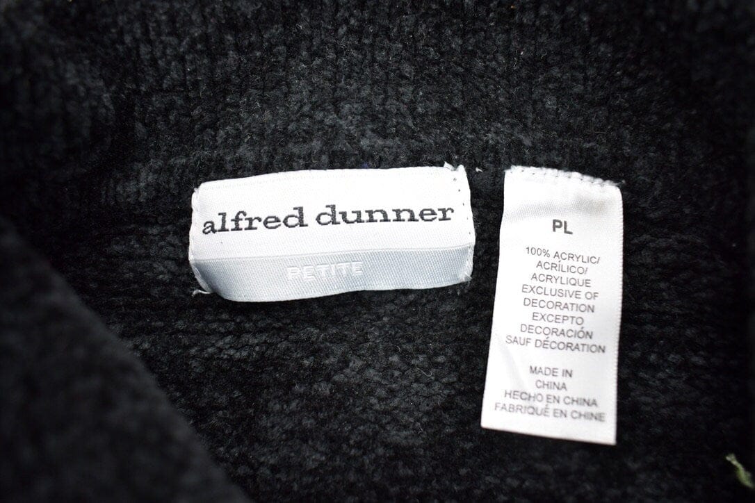 Vintage 1990s Alfred Dunner Zip Up Fleece Sweater Men's Medium - Image 4