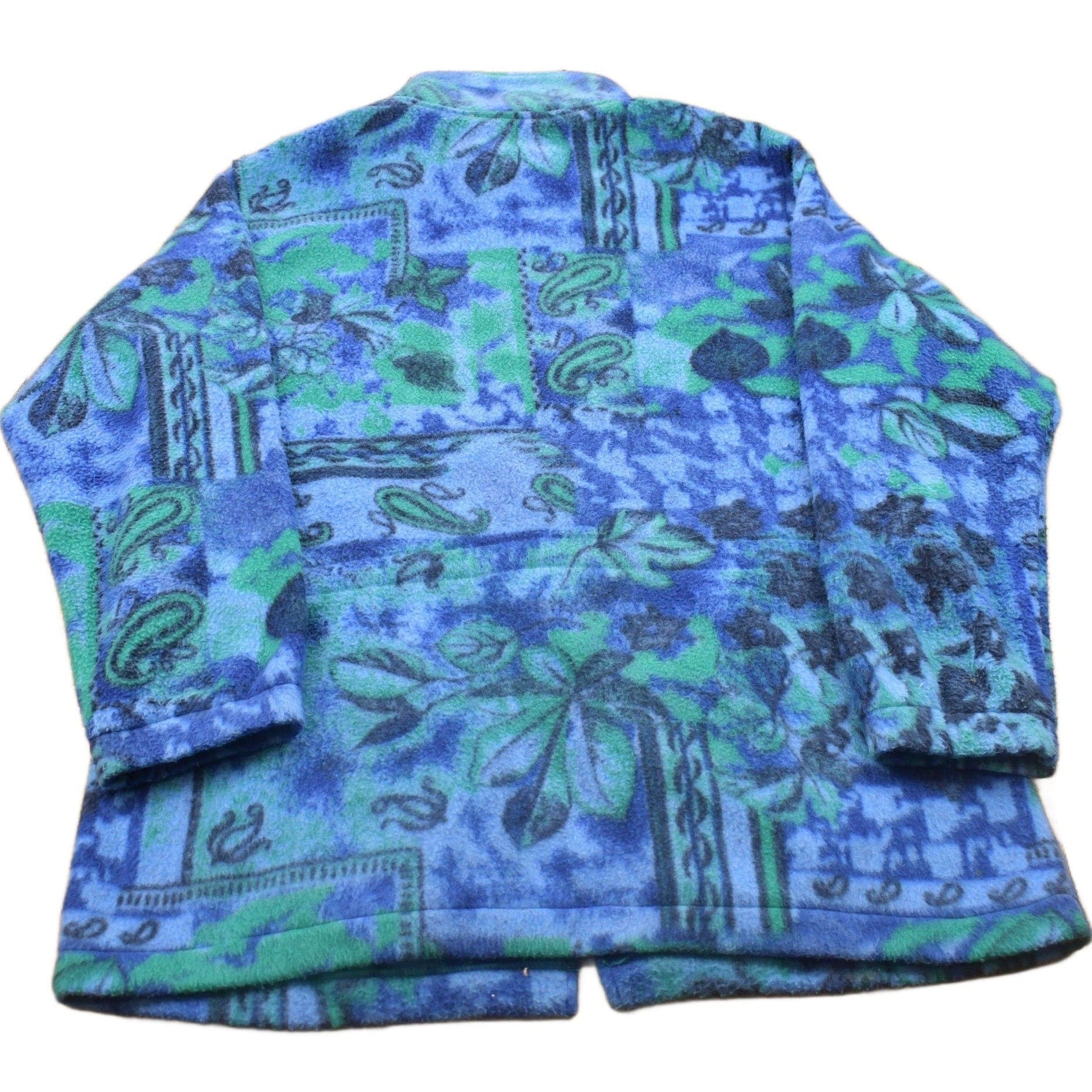 Vintage 1990s Alfred Dunner Zip Up Fleece Sweater Men's Large - Image 2
