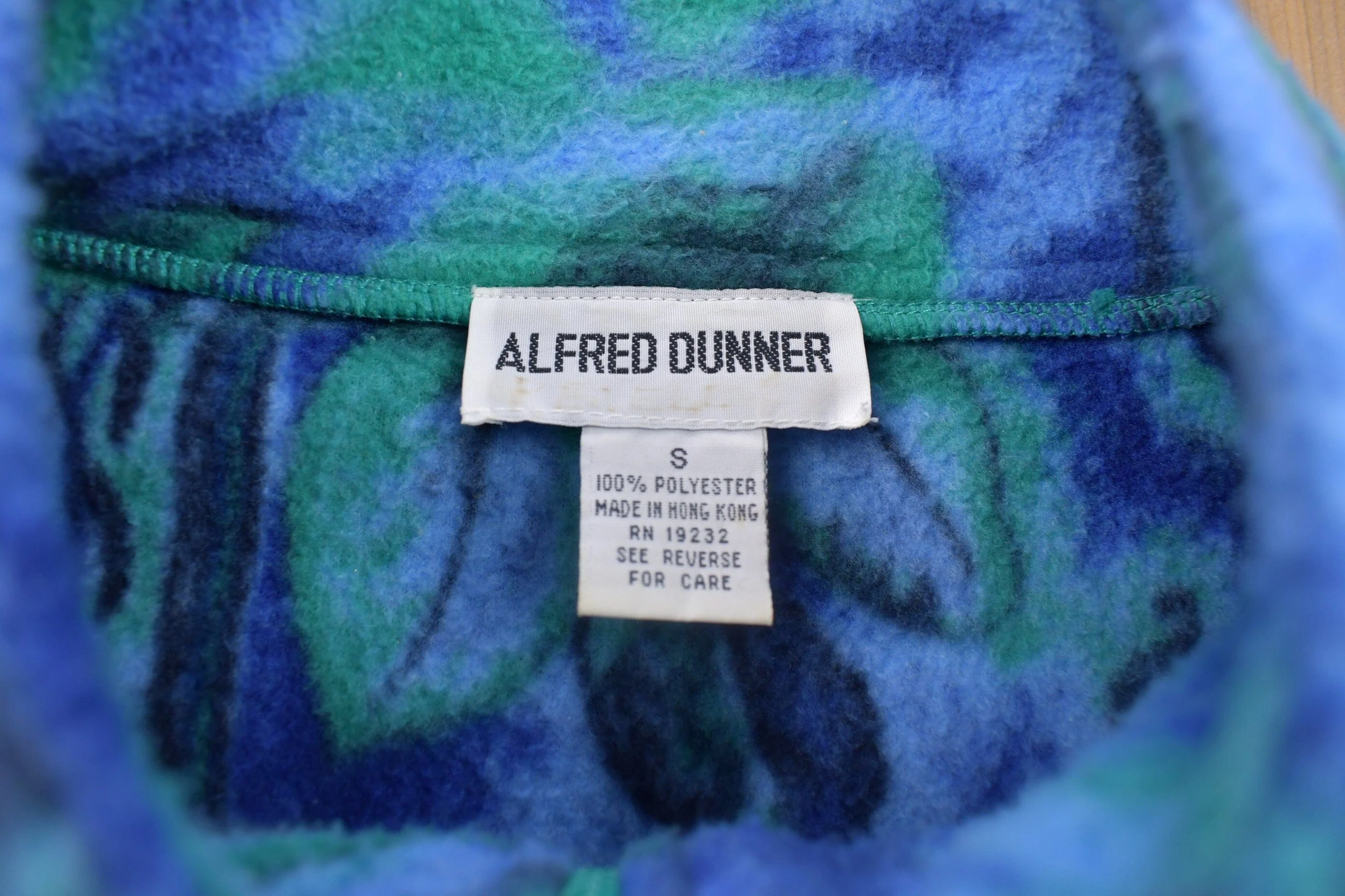 Vintage 1990s Alfred Dunner Zip Up Fleece Sweater Men's Large - Image 3