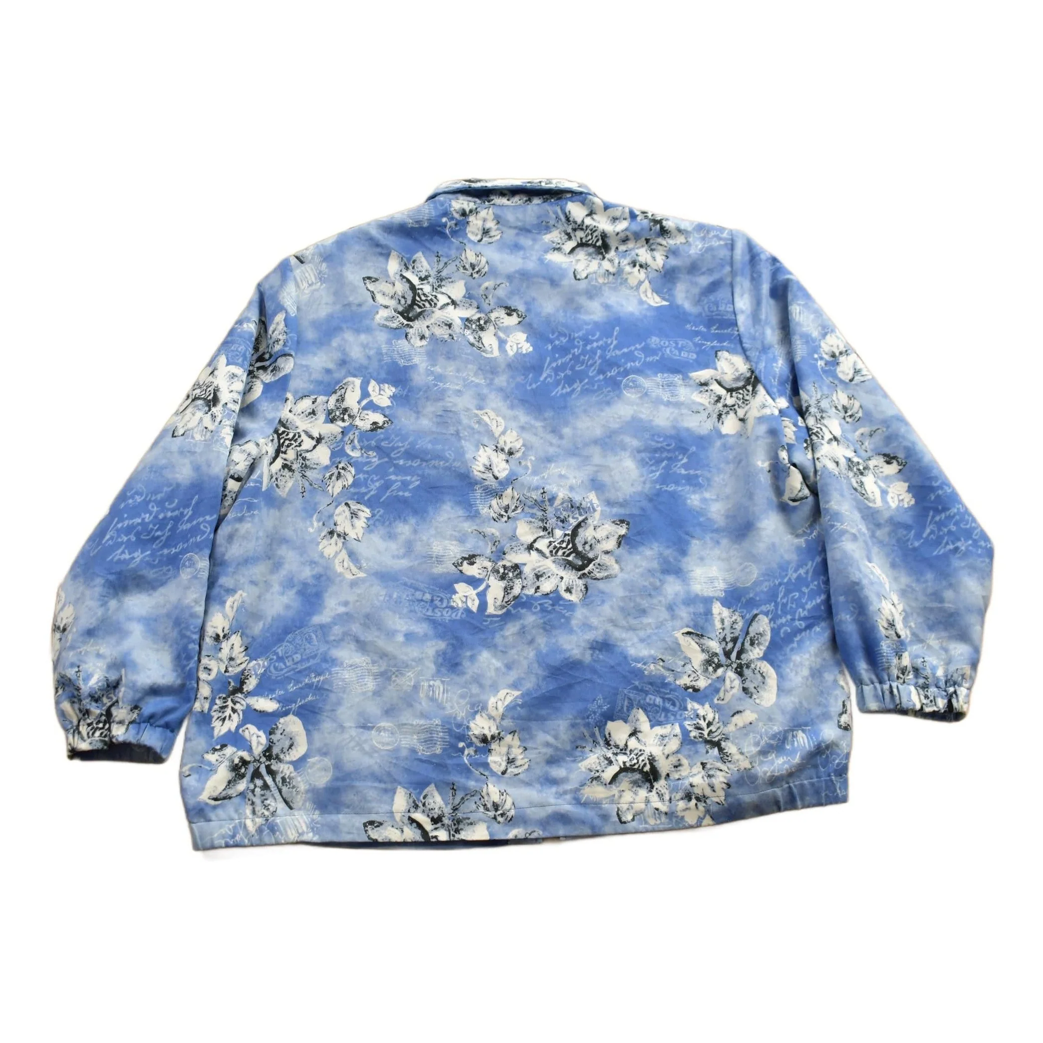 Vintage 1990s Allison Daley Patterned Fleece Sweater Women's 2XL - Image 2