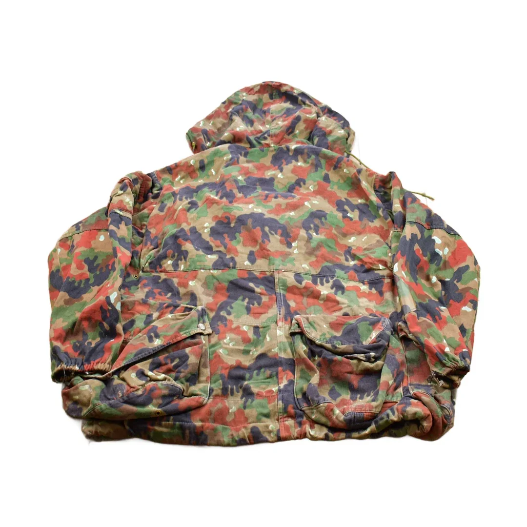 Vintage 1990s Alpenflage Camo Canvas Hooded Jacket - Image 2