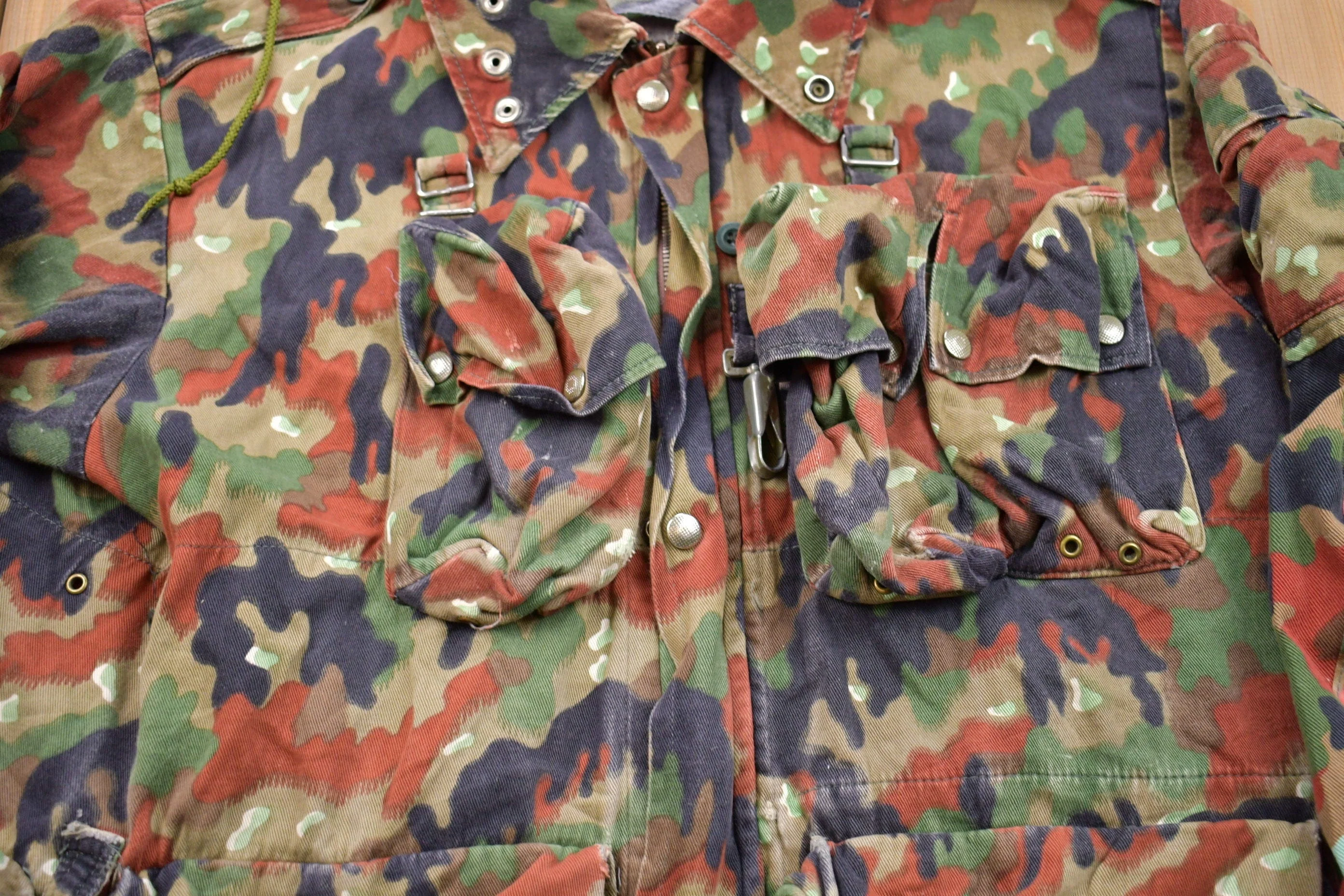 Vintage 1990s Alpenflage Camo Canvas Hooded Jacket - Image 3