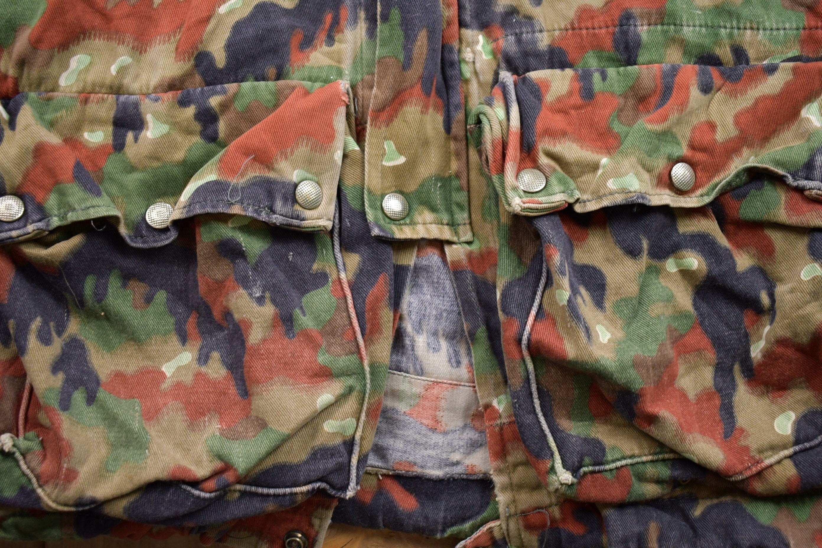 Vintage 1990s Alpenflage Camo Canvas Hooded Jacket - Image 4