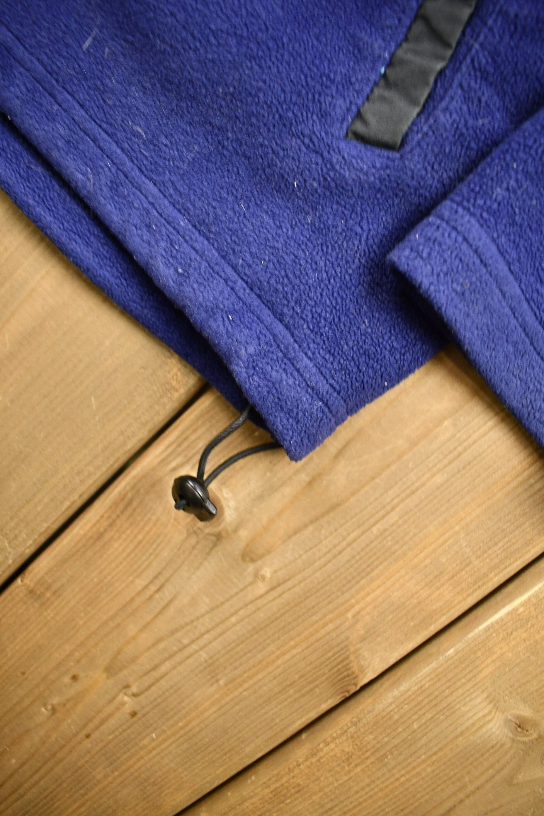 Vintage 1990s Alpine Tek Full Zip Cinch Fleece Sweater Men's Large - Image 4