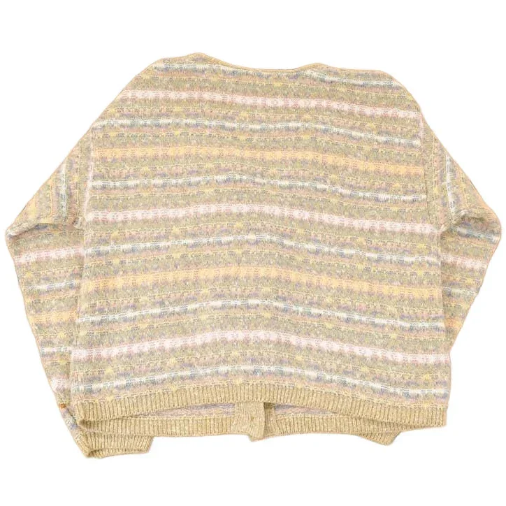 Vintage 1990s Alps Fine Women's Apparel Abstract Knit Cardigan Sweater Womens L - Image 2