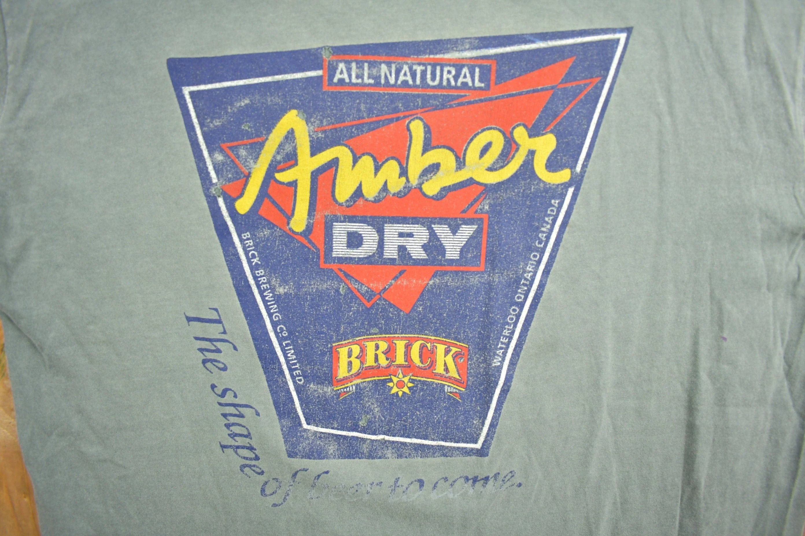 Vintage 1990s Amber Dry Brick Souvenir T Shirt Men's XL - Image 3