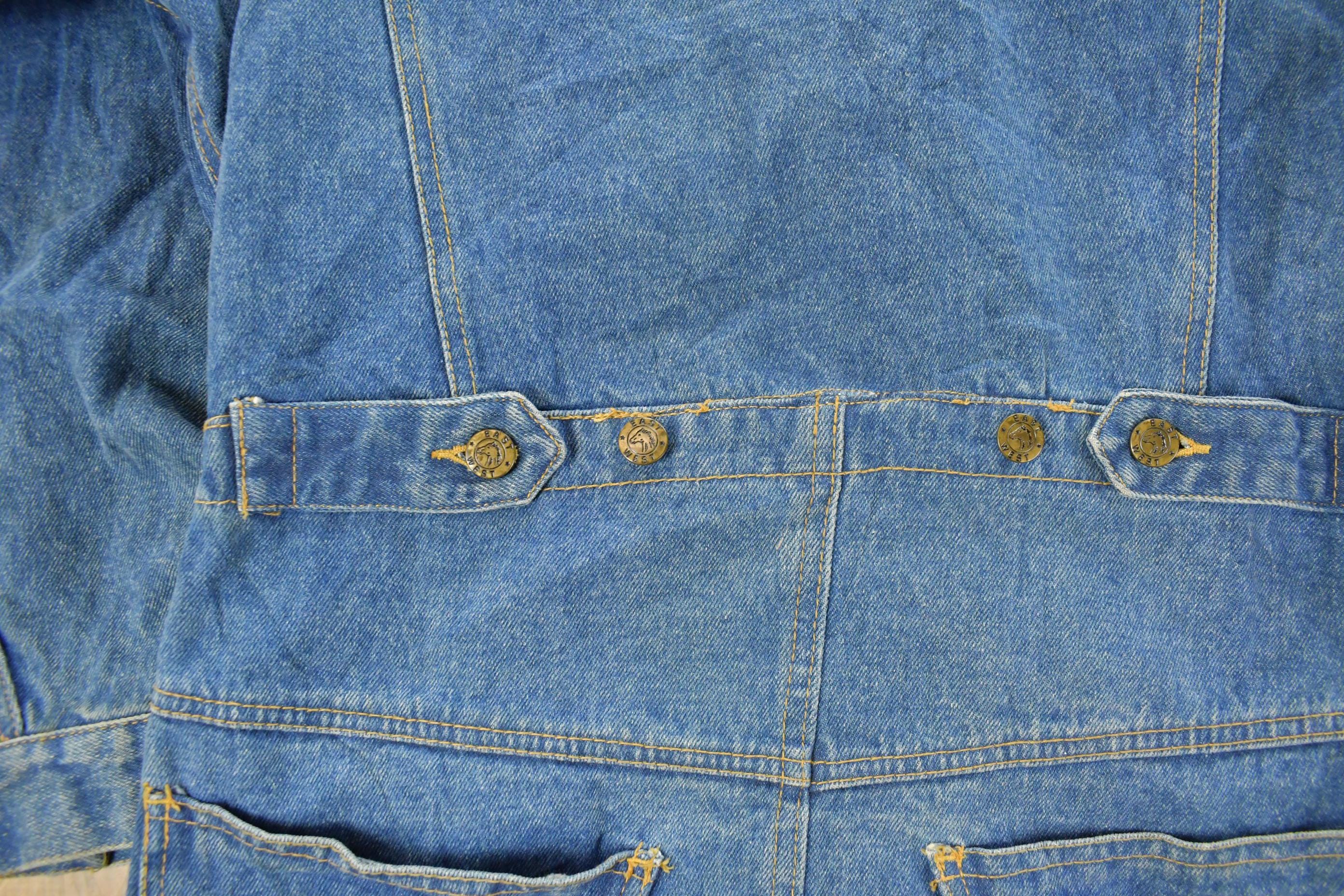 Vintage 1990s American Beauties Denim Jean Jacket Women's Large - Image 5