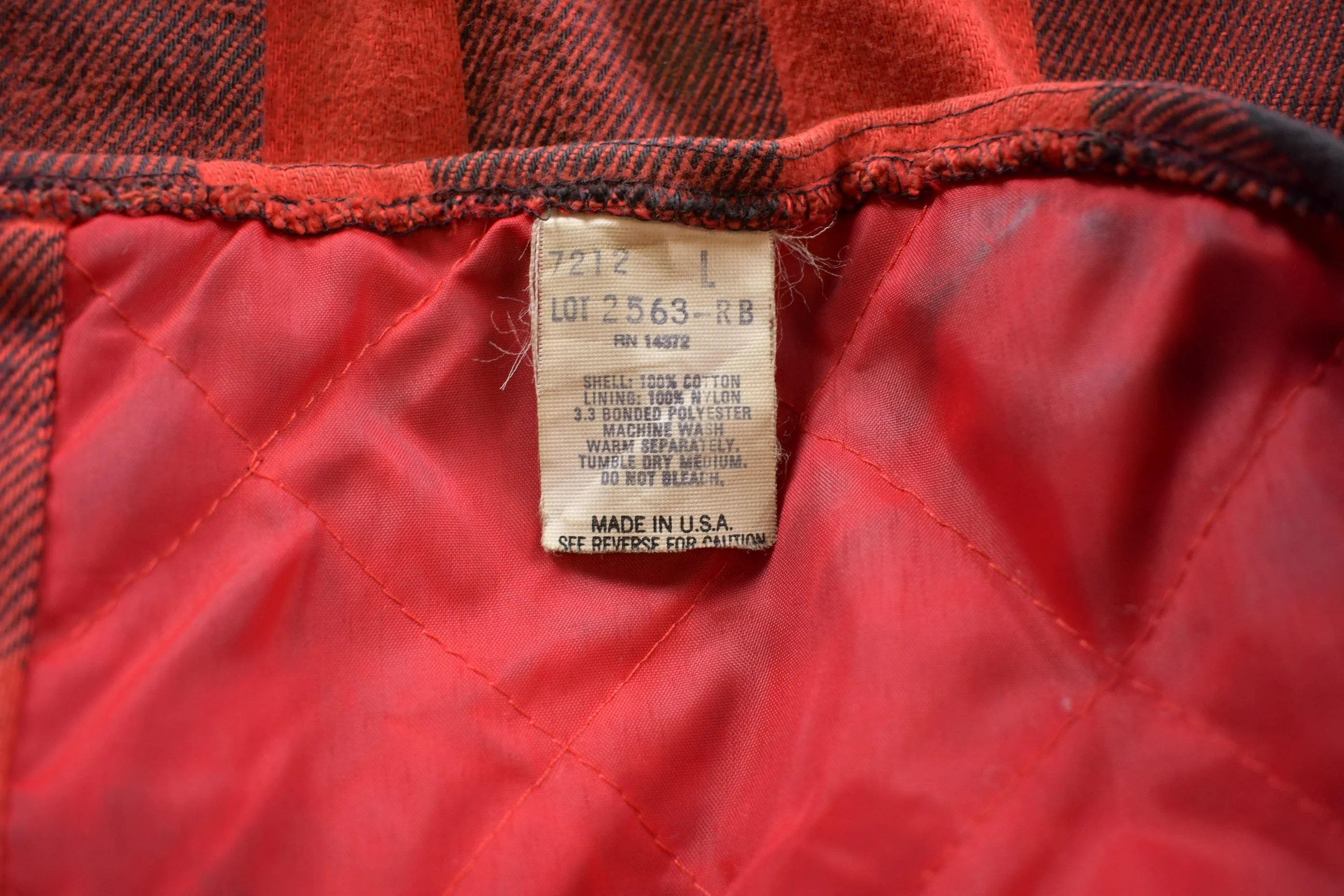 Vintage 1990s American Eagle Plaid Insulated Outdoors Jacket Men's Large - Image 4